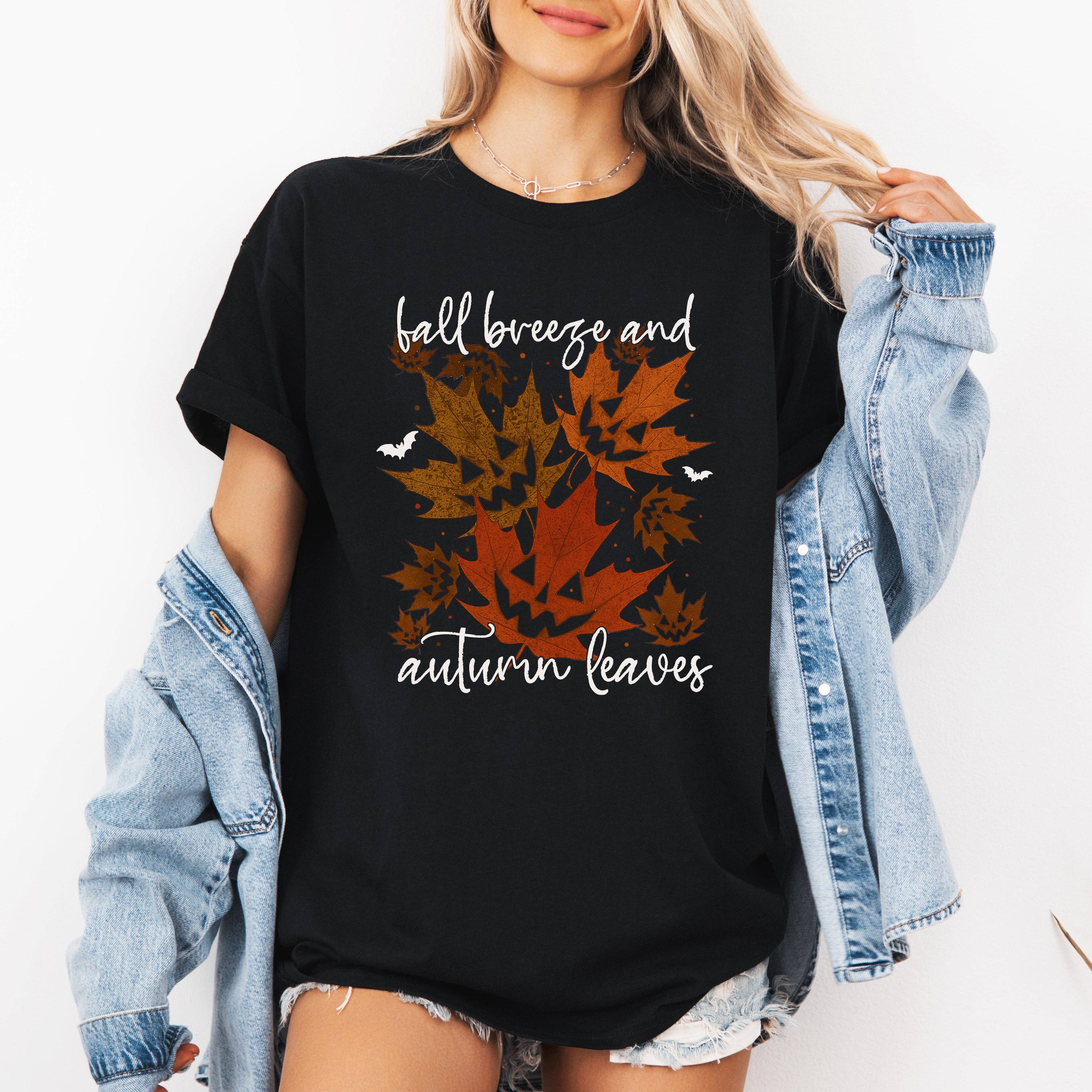 Fall Breeze and Autumn Leaves, Halloween, Tshirt Hoodie, Sweatshirt | PodTeesHub.com