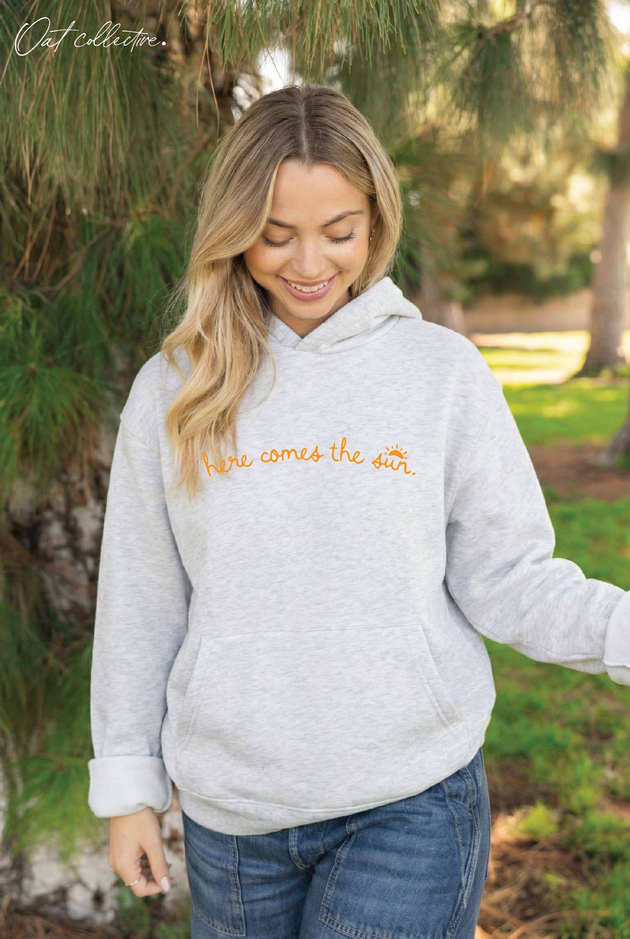 Here Comes the Sun Hoodie Pullover Sweatshirt T-Shirts | PodTeesHub.com