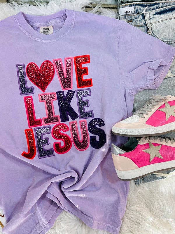 Love Like Jesus Heart Tee Hoodie, Sweatshirt | PodTeesHub.com