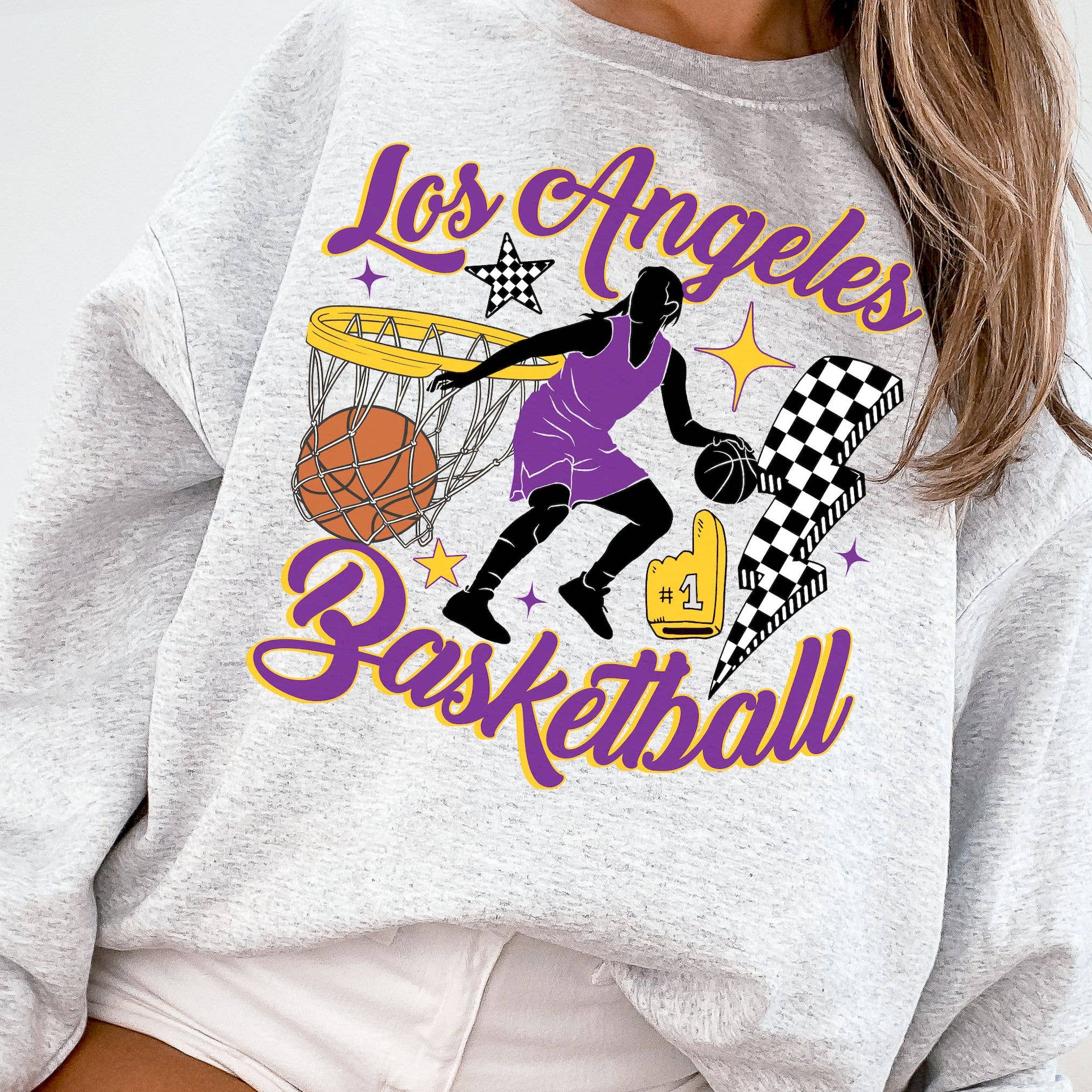 Vintage Los Angeles Sparks Basketball Fan Sweatshirt T-Shirts, Hoodie | PodTeesHub.com