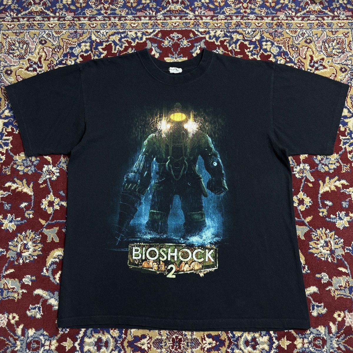 Playstation Vintage 2010 Bioshock 2 Video Game Promo Tee Playstatio Xbox Hoodie, Sweatshirt | PodTeesHub.com