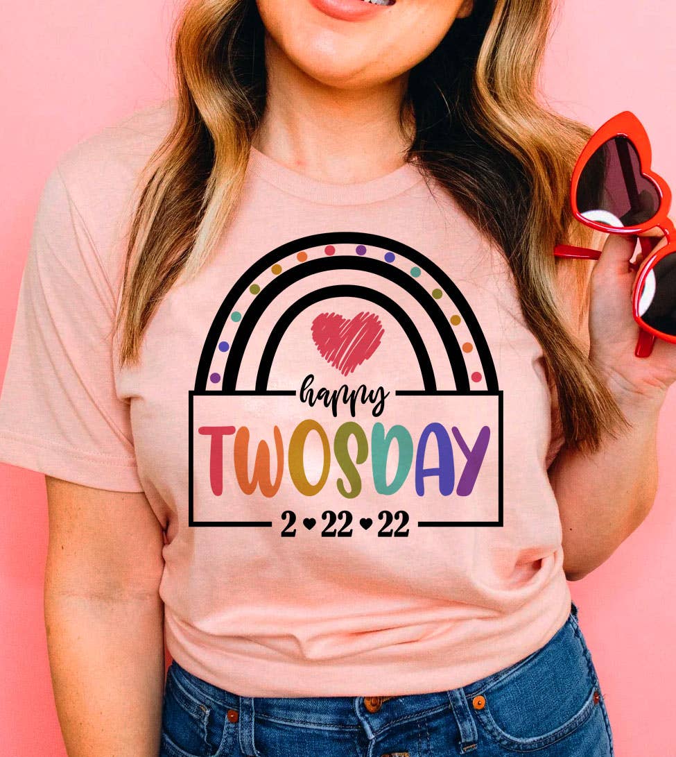 Happy Twosday - 2.22.22 Numerology Date February2s T-Shirt Hoodie, Sweatshirt | PodTeesHub.com