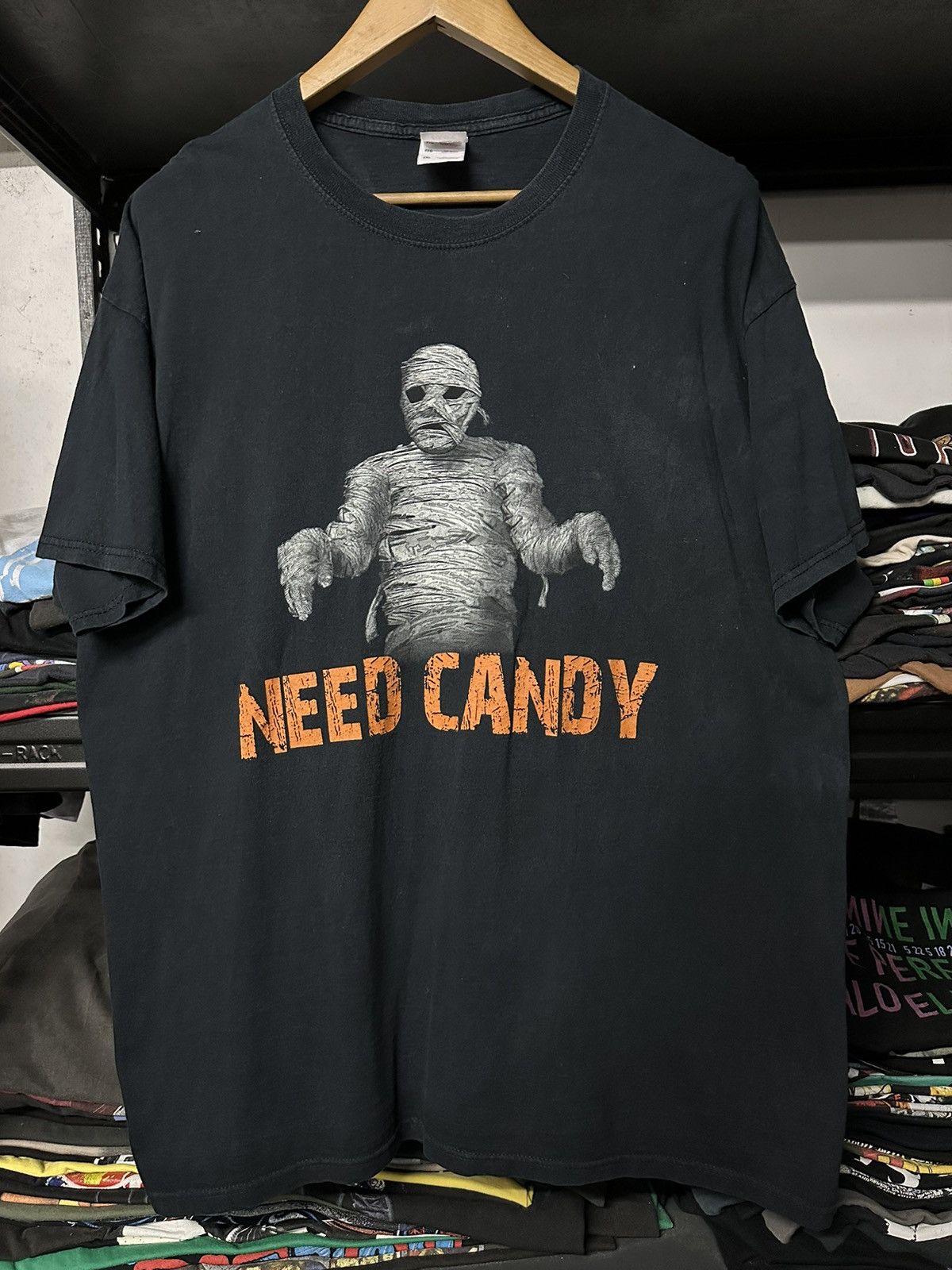 Vintage Need Candy Horror Sun Faded Tee Hoodie, Sweatshirt | PodTeesHub.com