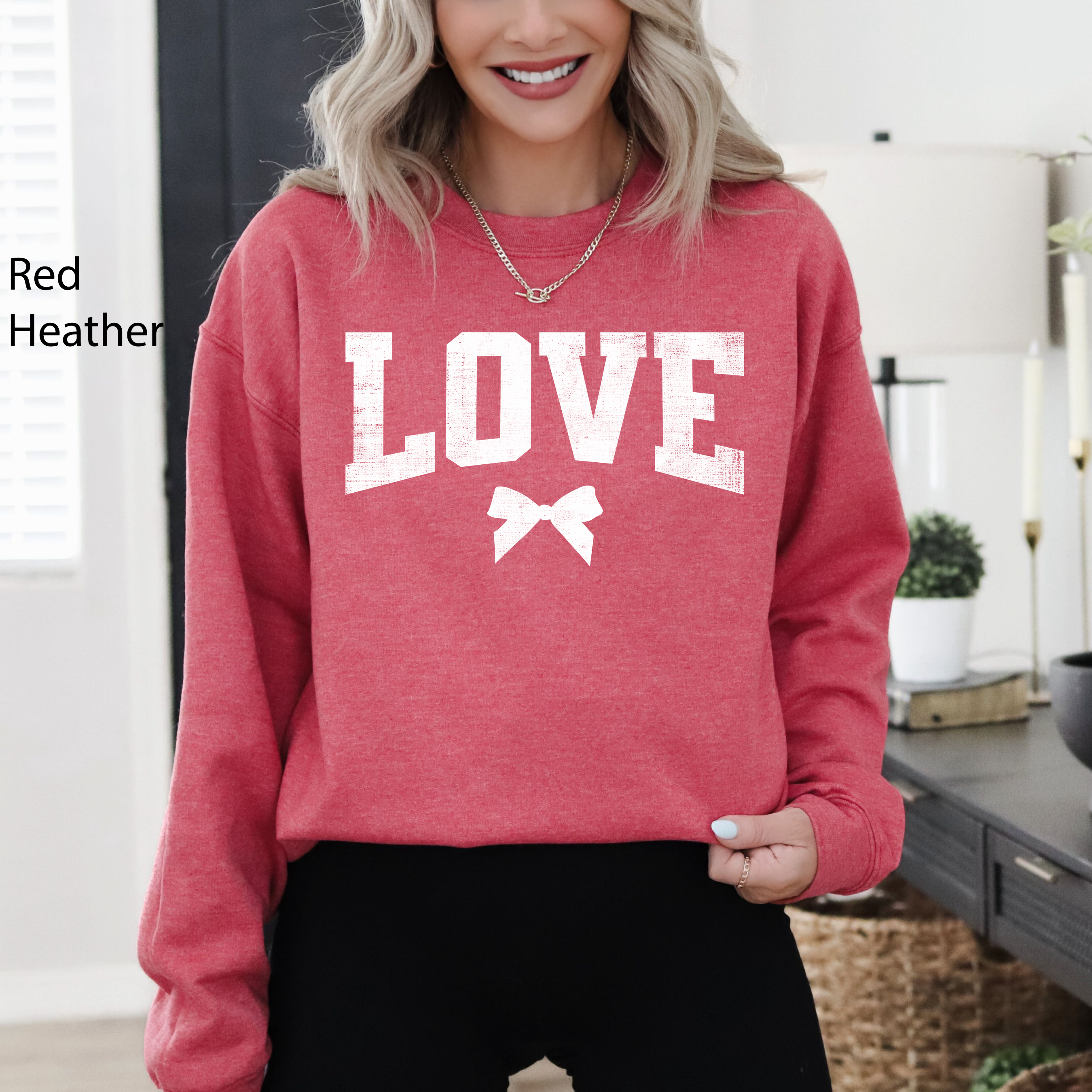 Love, Bow, Varsity, Valentine's Day, Sweatshirt T-Shirts, Hoodie | PodTeesHub.com