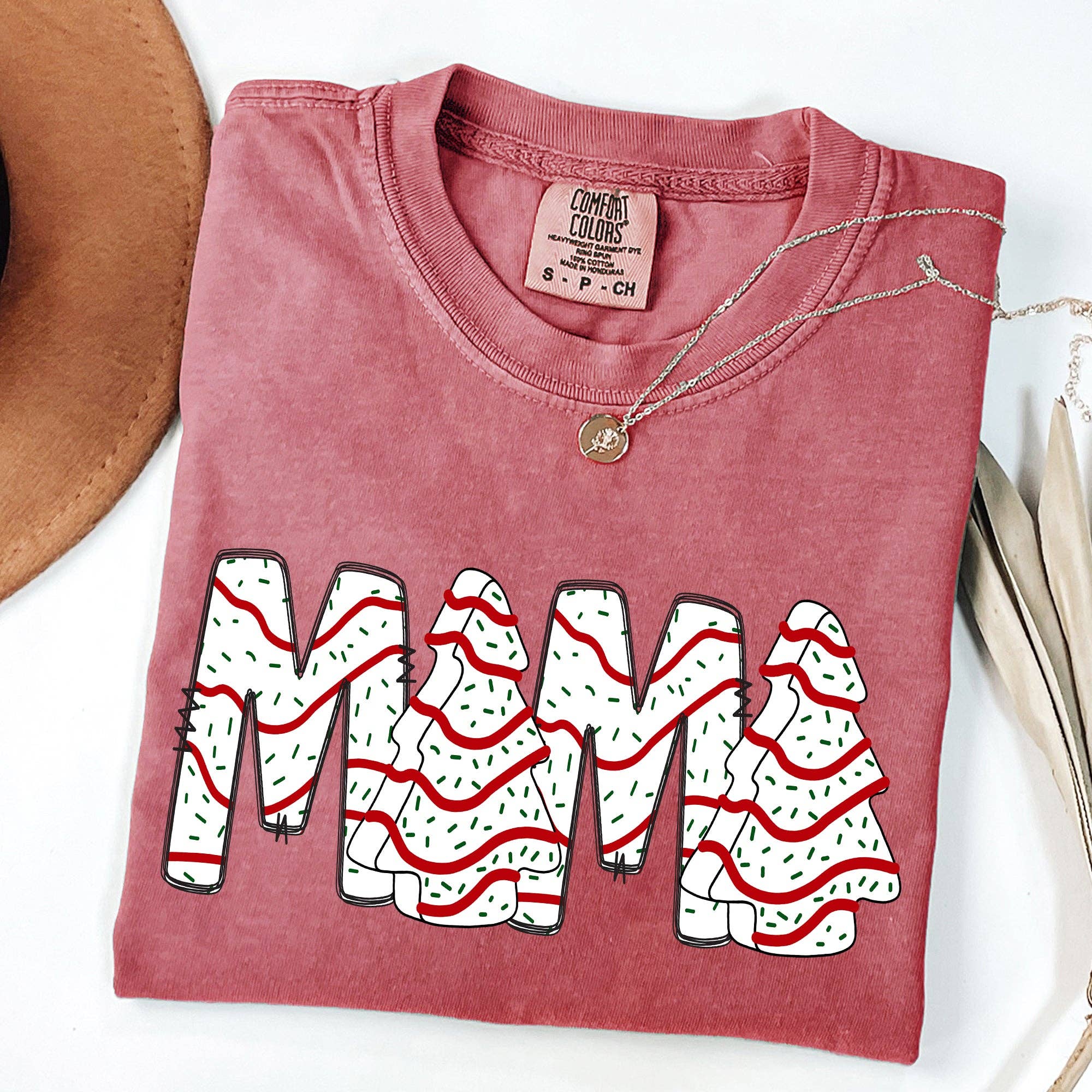 Mama, Christmas Cake, Santa, Varsity, Retro, Vintage Tshirt Hoodie, Sweatshirt | PodTeesHub.com