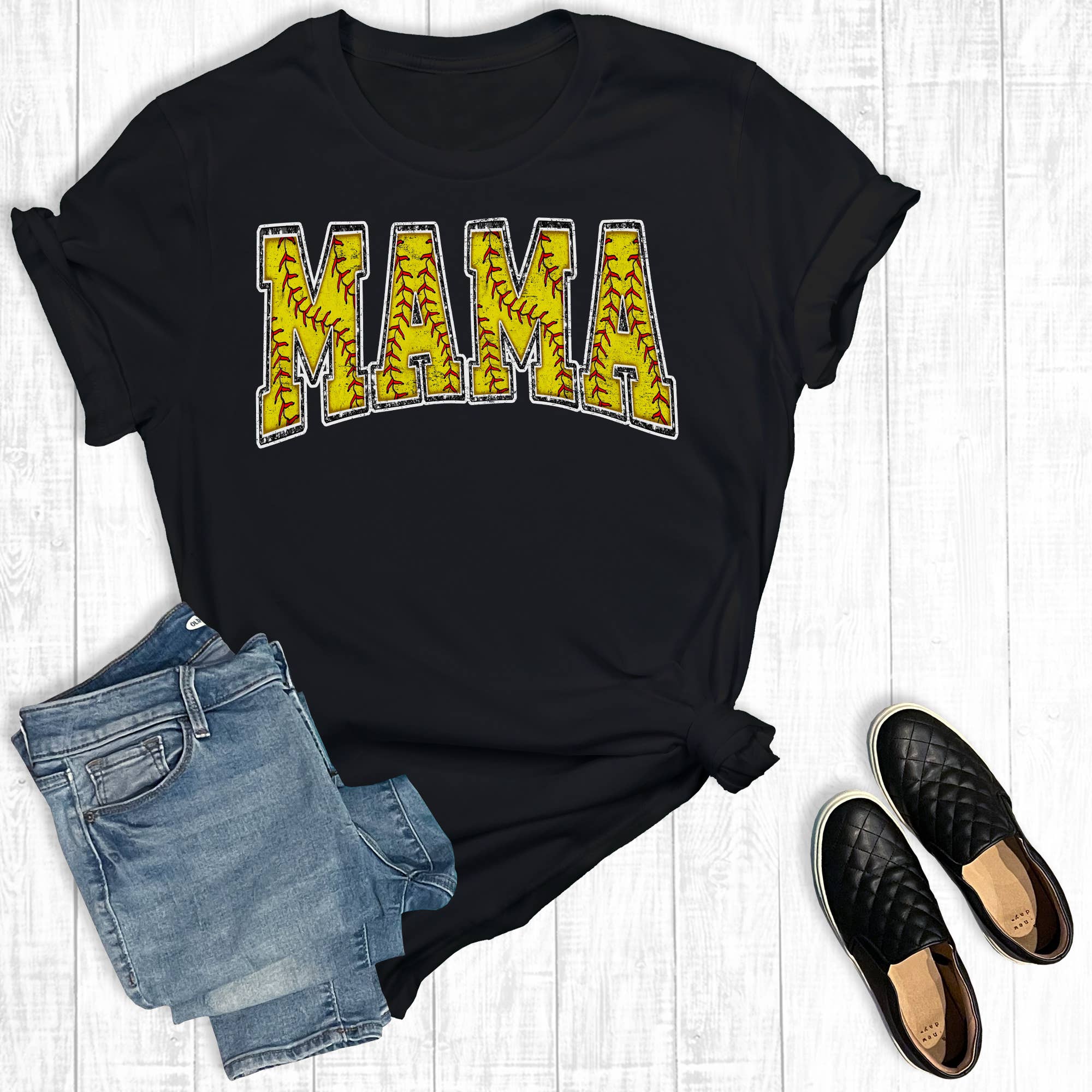 Softball Mama Graphic Tee Hoodie, Sweatshirt | PodTeesHub.com