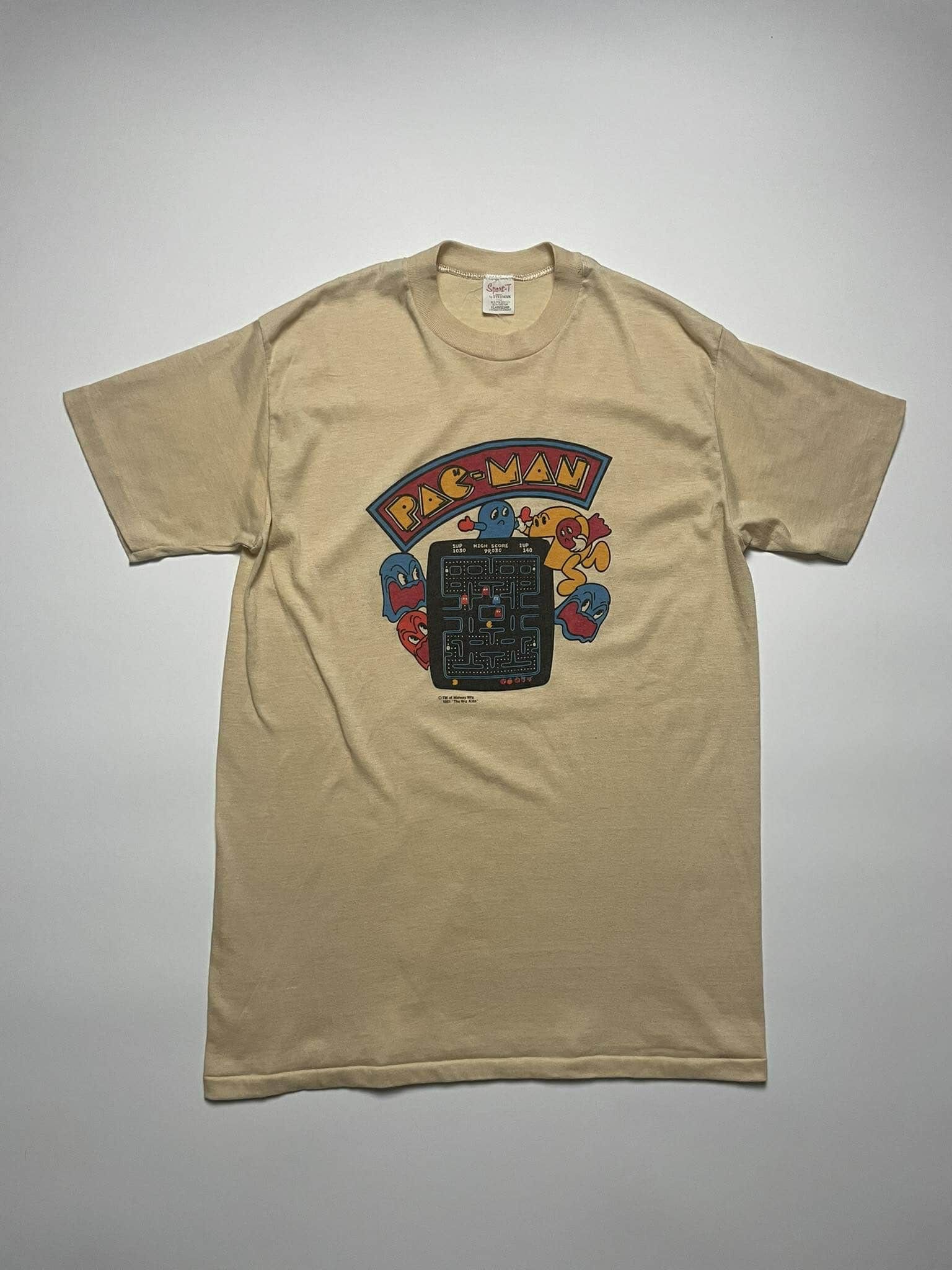Vintage 80s Pac Man Video Game Shirt T-Shirts, Hoodie, Sweatshirt
