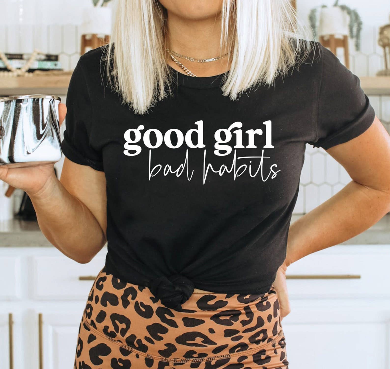 Good Girl Bad Habits T-Shirt Hoodie, Sweatshirt | PodTeesHub.com