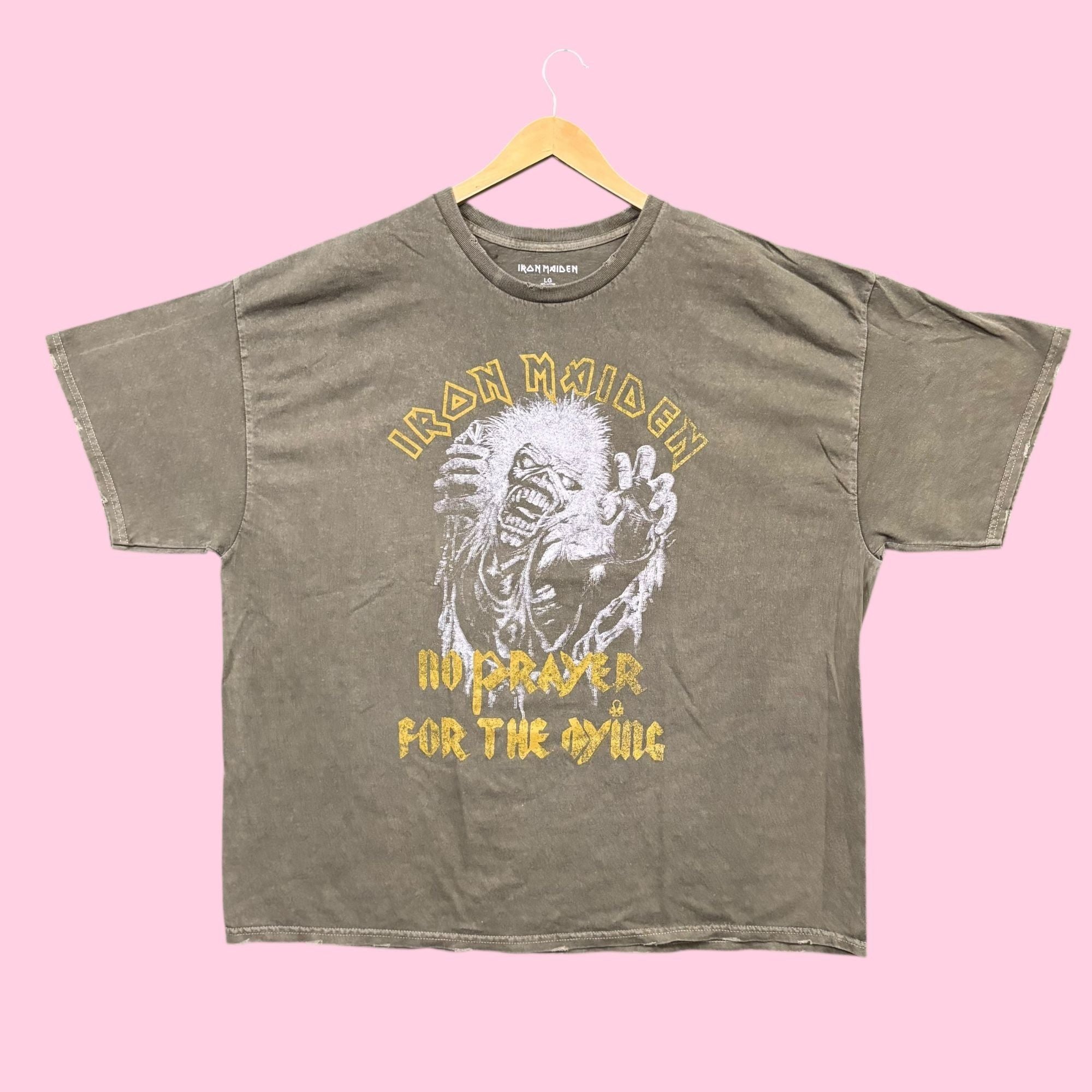 Maiden Iron Maiden Eddie Heavy Metal Band Oversized Tee L Hoodie, Sweatshirt | PodTeesHub.com
