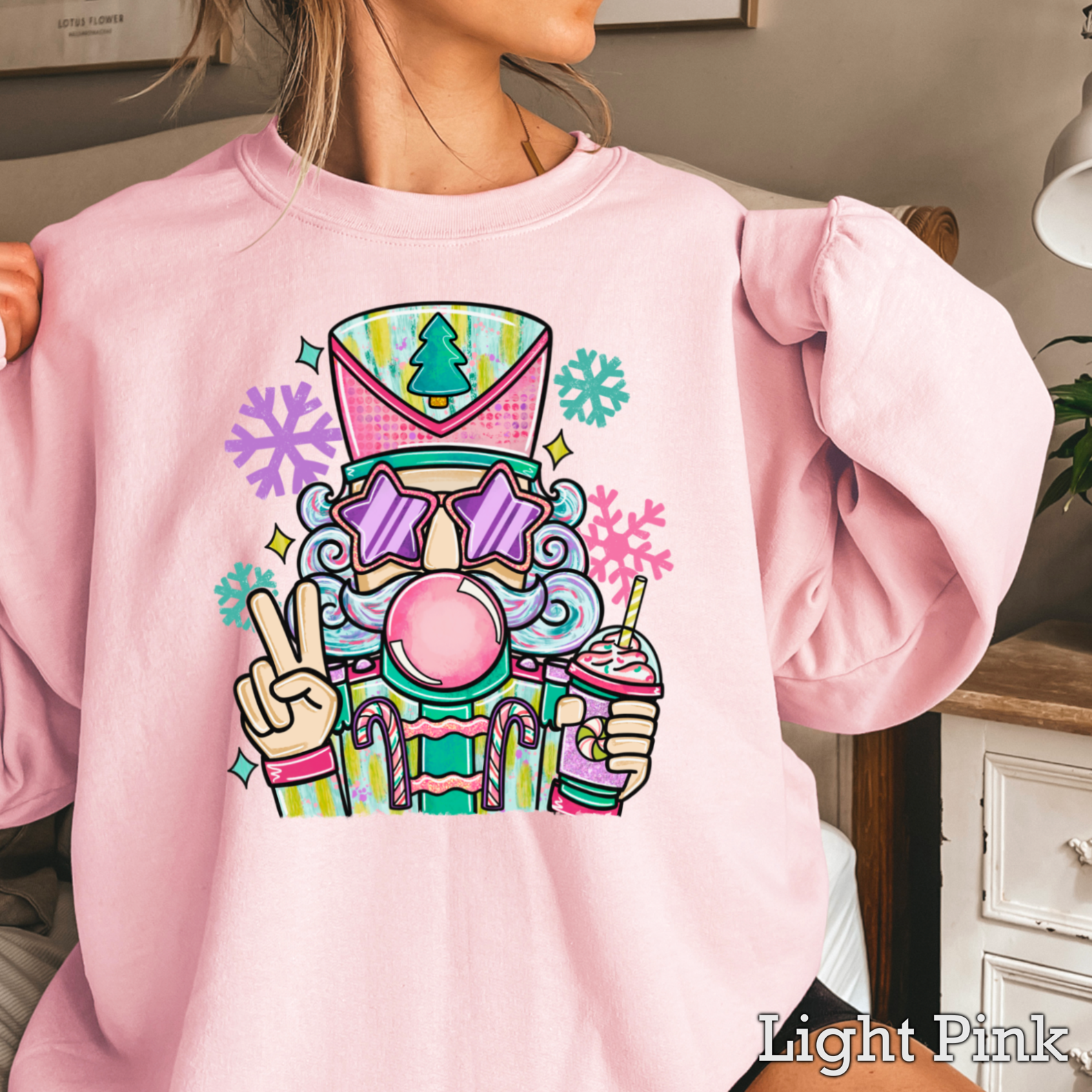 Preppy Nutcracker Christmas 2025 Graphic Sweatshirt Women’S T-Shirts, Hoodie | PodTeesHub.com
