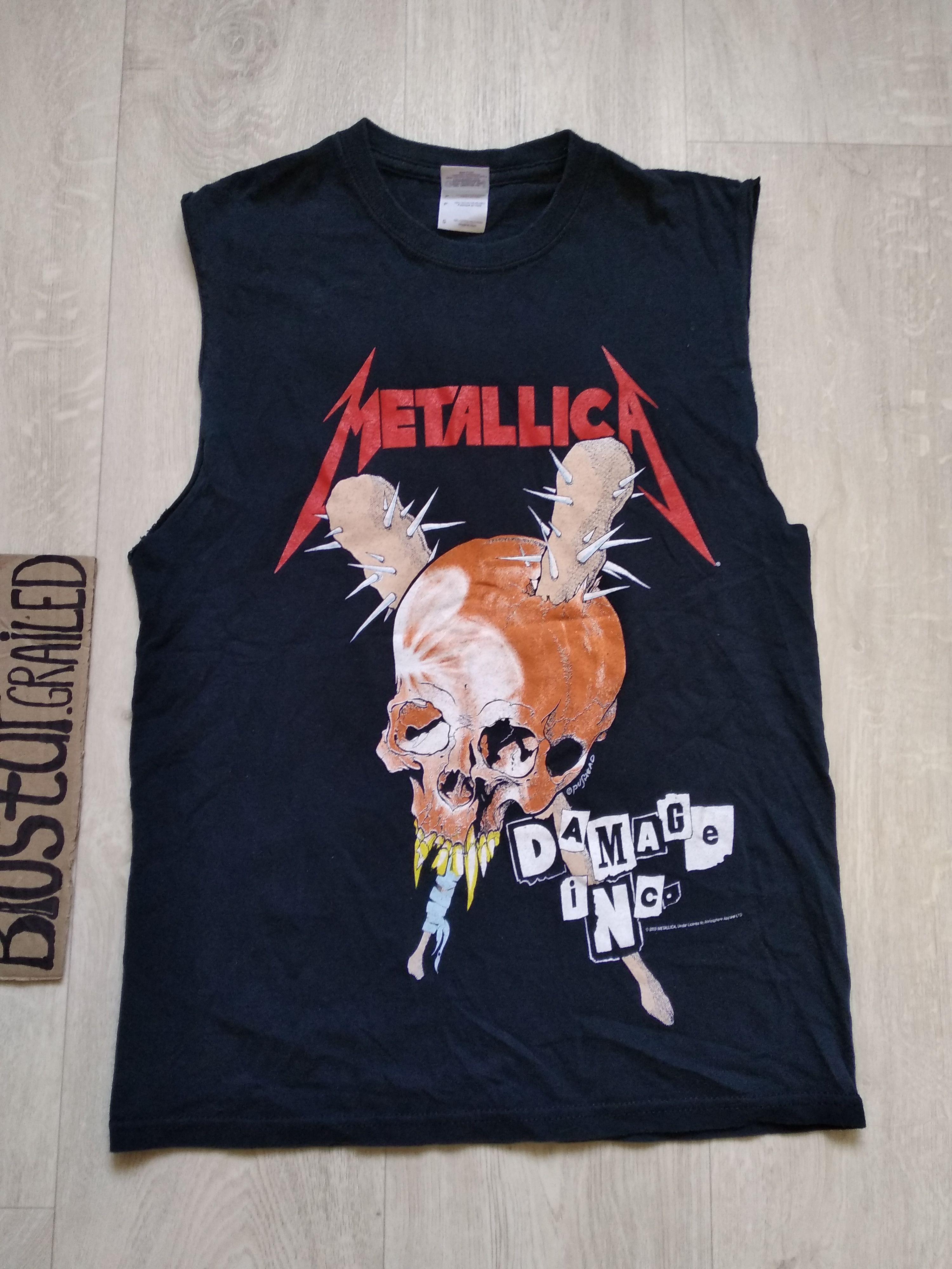 X Vintage Metallica Vintage Undershirt Damage Inc Tour T-Shirts, Hoodie, Sweatshirt | PodTeesHub.com