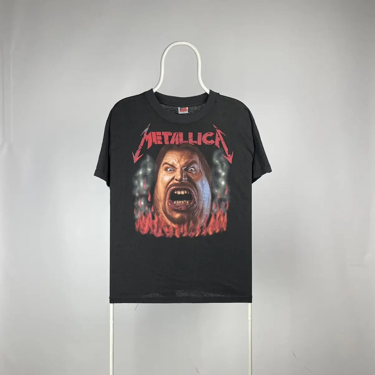 Metallica T Shirt Face Scream 90s Vintage Size Medium Hoodie, Sweatshirt | PodTeesHub.com