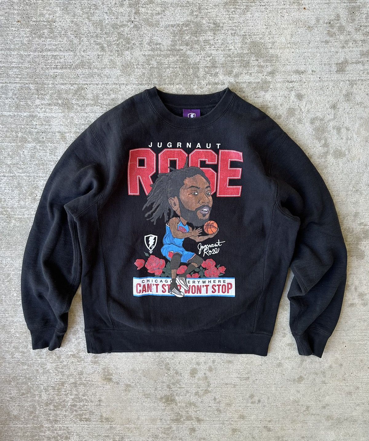Nba D Rose Chicago Bulls Graphic Crewneck Sweatshirt T-Shirts, Hoodie | PodTeesHub.com
