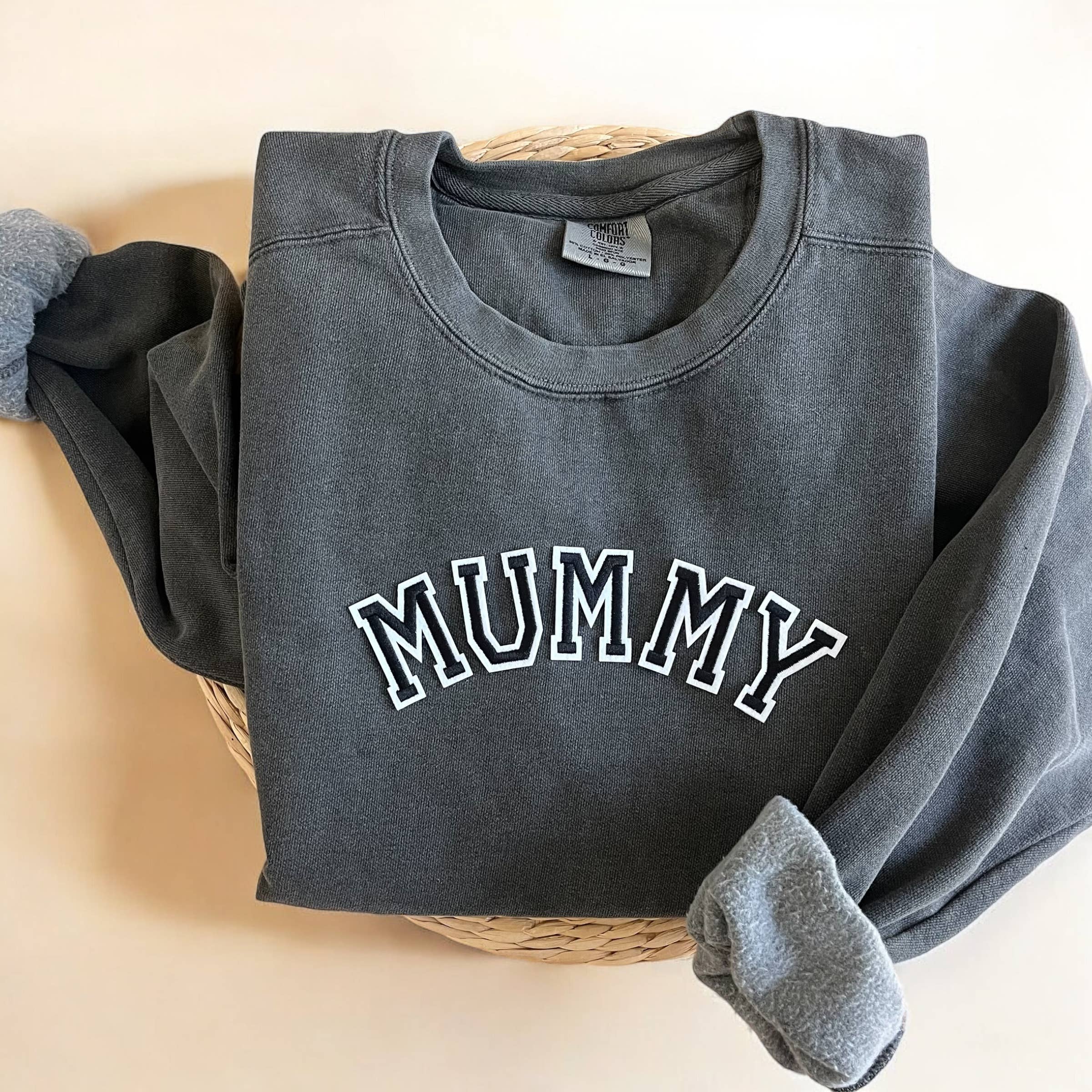 Comfort Colors® Mummy Sweatshirt, Mama Halloween Sweatshirt T-Shirts, Hoodie | PodTeesHub.com