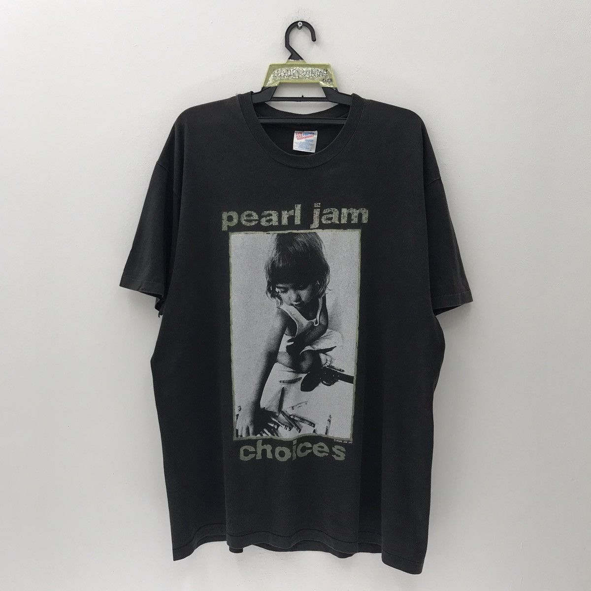 Band Tees Pearl Jam Choices Vintage 90s Shirt Kids Prefer Crayons Gun Hoodie, Sweatshirt | PodTeesHub.com