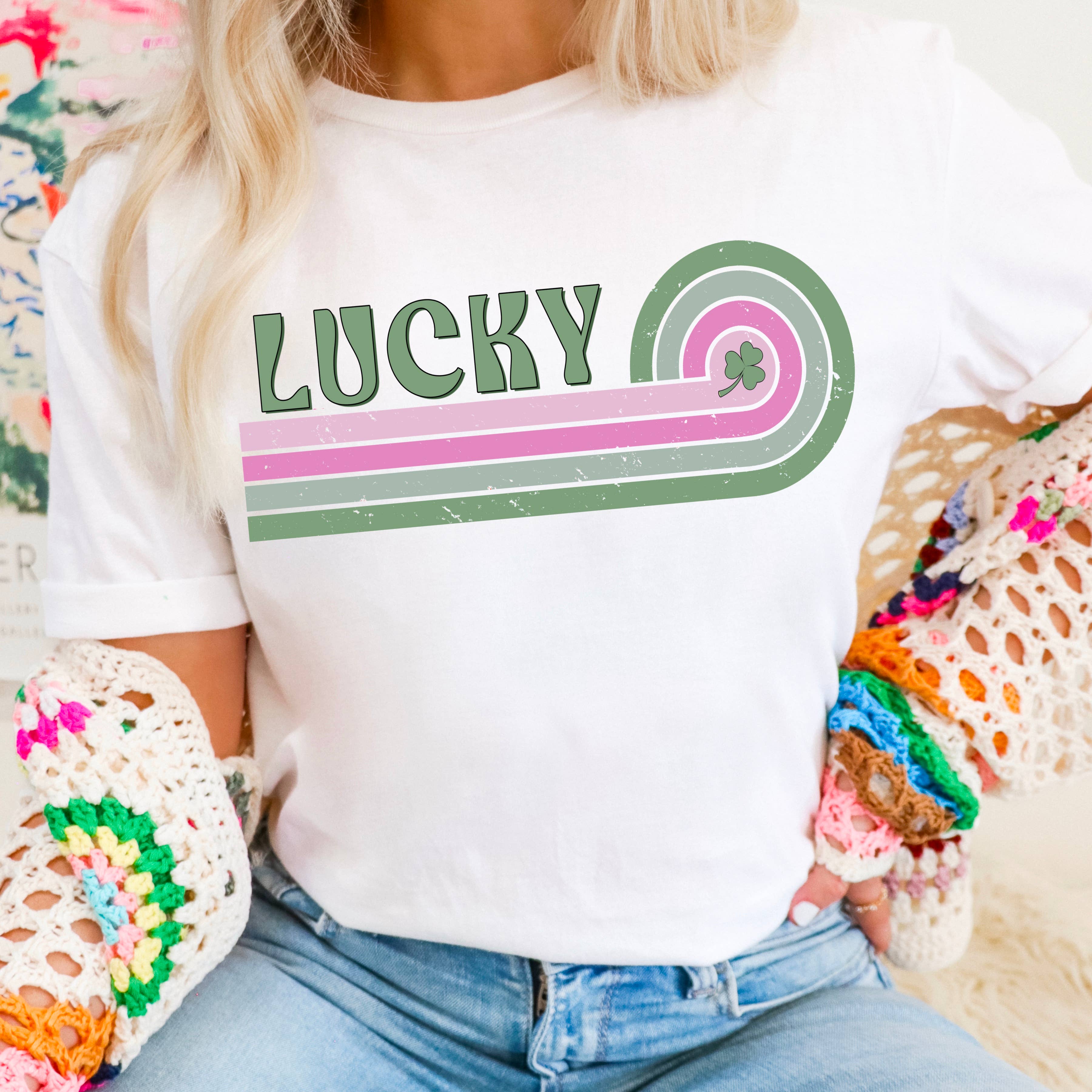 Lucky St. Patrick’S Day Graphic Shirt | Gildan Hoodie, Sweatshirt | PodTeesHub.com