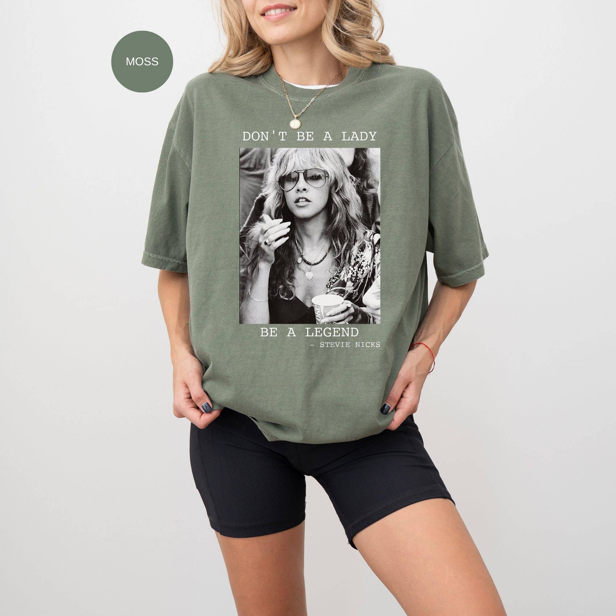 Don't Be A Lady Be A Legend Stevie Nicks Fan T-Shirt Hoodie, Sweatshirt | PodTeesHub.com