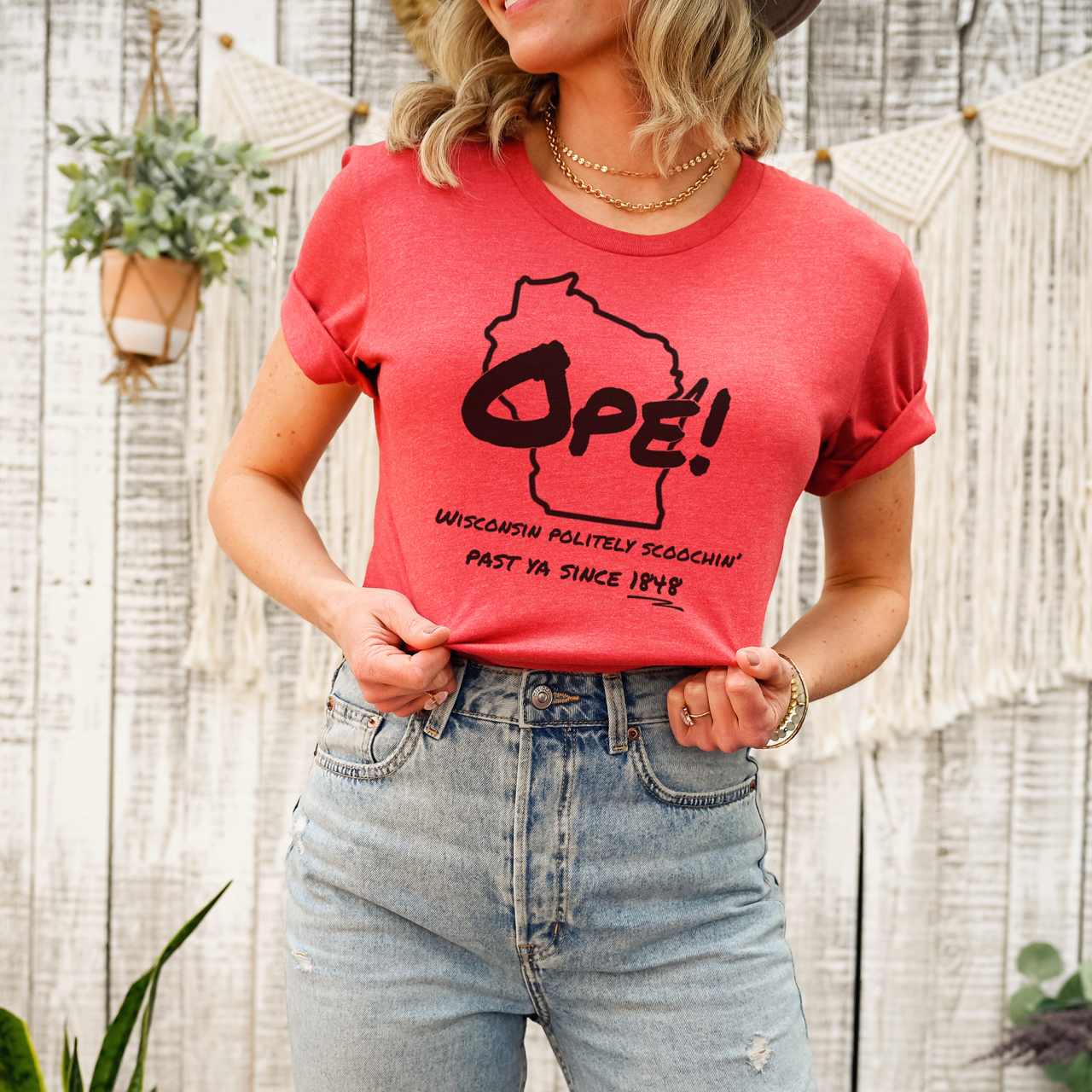 Ope! Wisconsin T-Shirt Hoodie, Sweatshirt | PodTeesHub.com