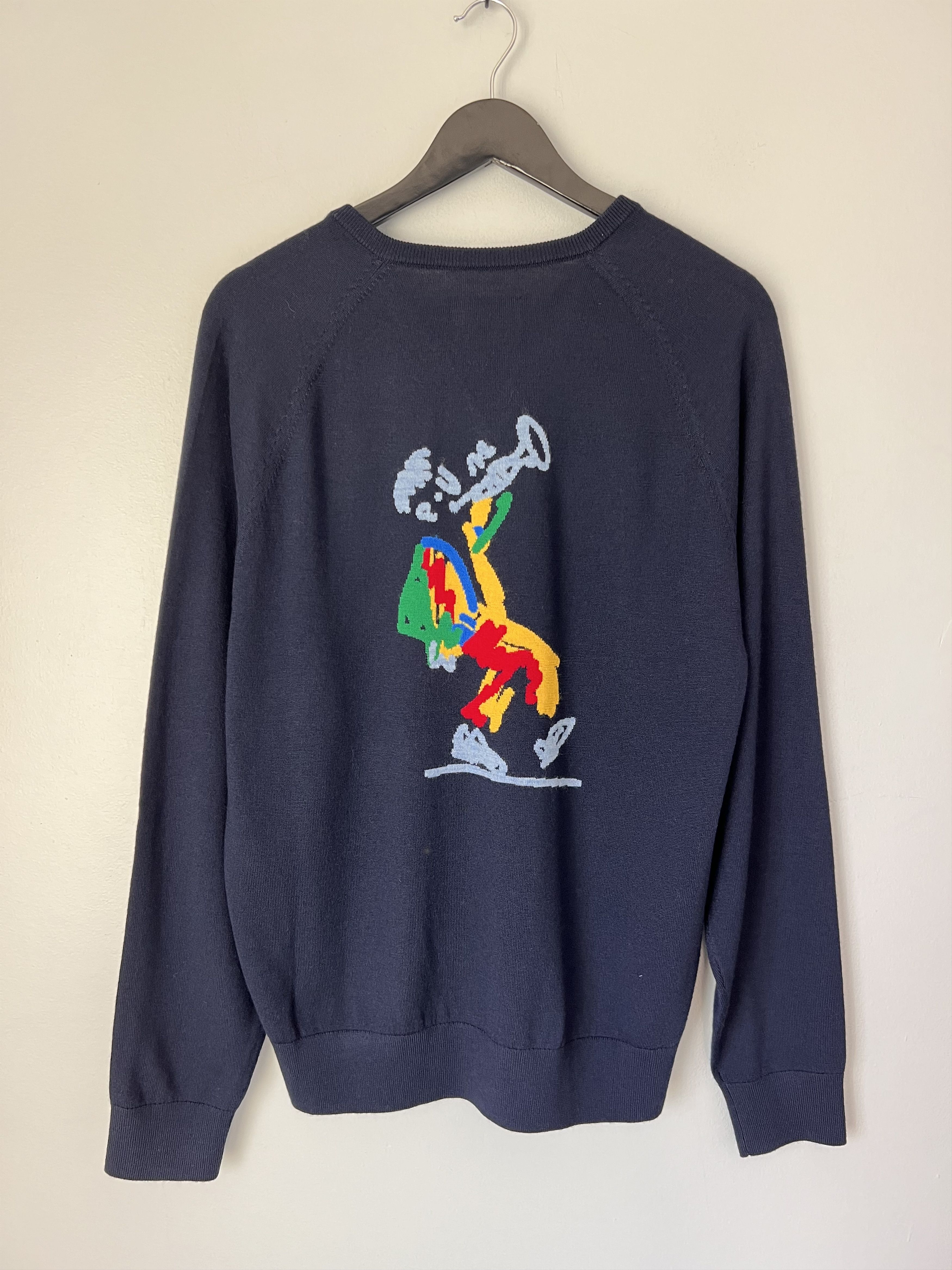 Drake S Aime Leon Dore Drake S Intarsia V Neck Navy T-Shirts, Hoodie, Sweatshirt