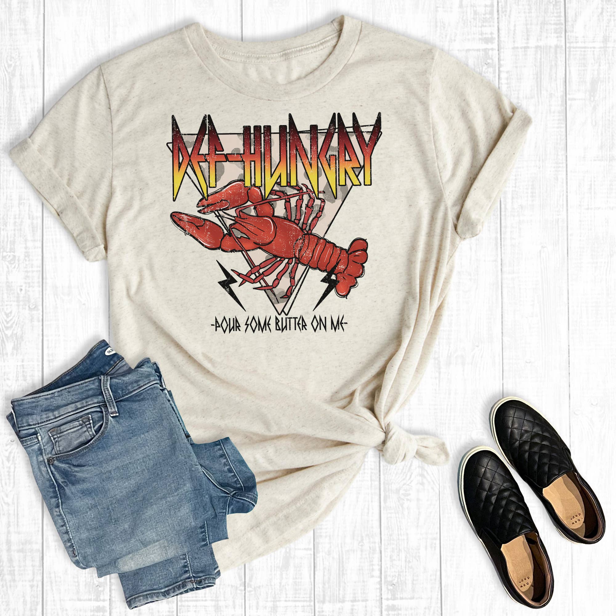 Def Hungry Crawfish Season Graphic Tee Hoodie, Sweatshirt | PodTeesHub.com