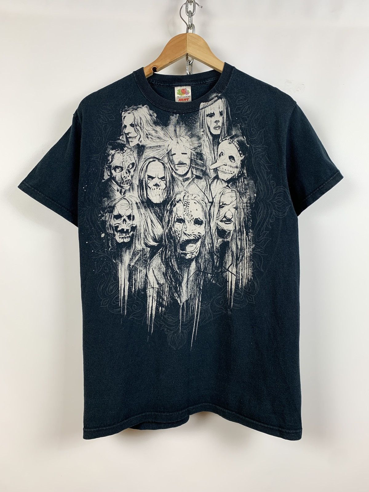 Band 00s Vintage Slipknot Faded Black Band T-Shirts, Hoodie, Sweatshirt