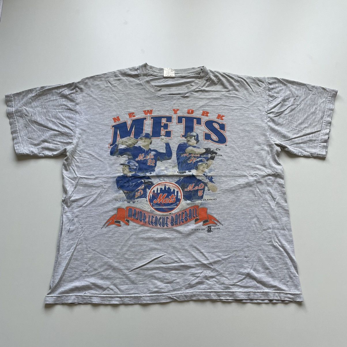Vintage 1990s New York Mets Mlb Baseball Graphic T Shirt Xl Hoodie, Sweatshirt | PodTeesHub.com