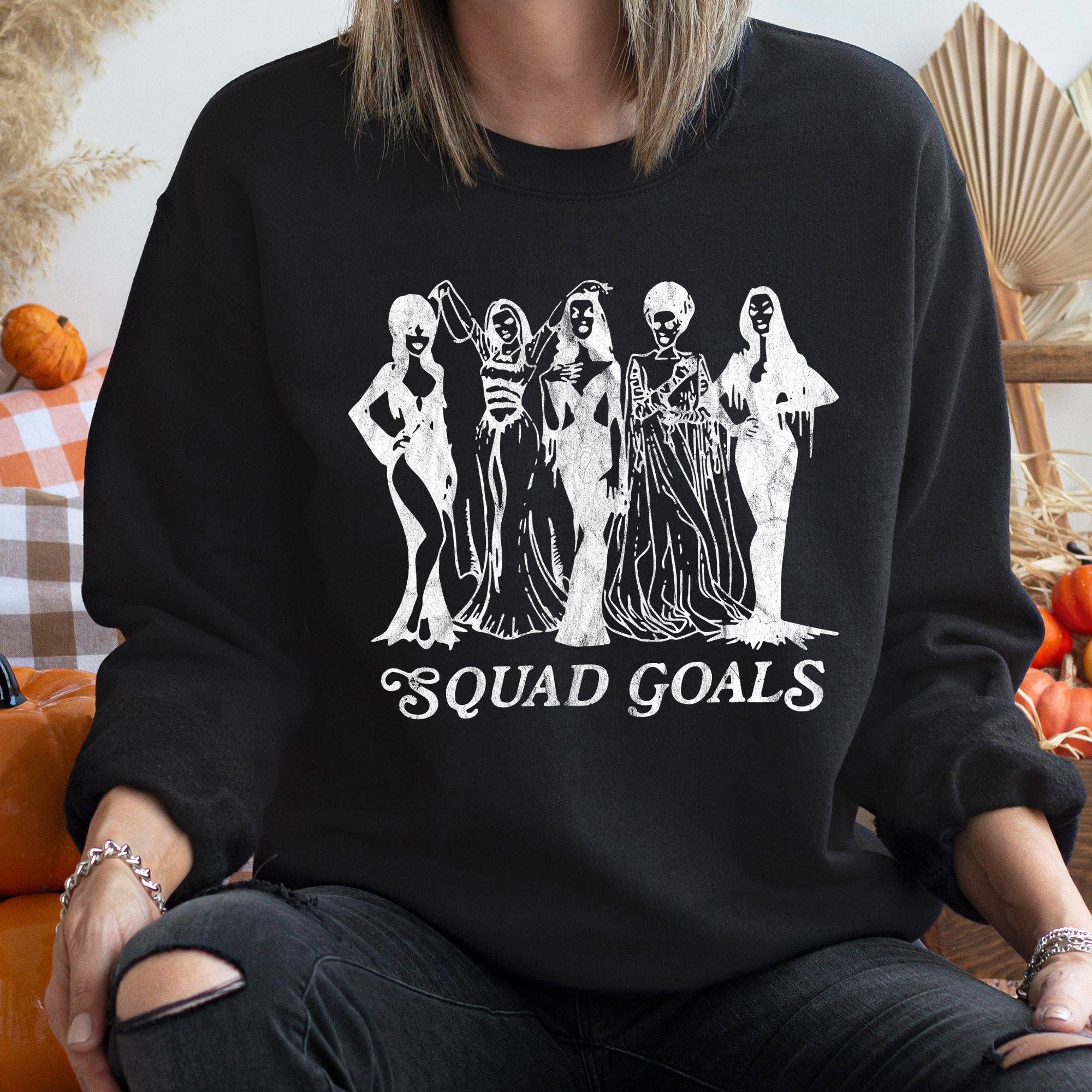 Squad Goals Halloween Sweatshirt T-Shirts, Hoodie | PodTeesHub.com