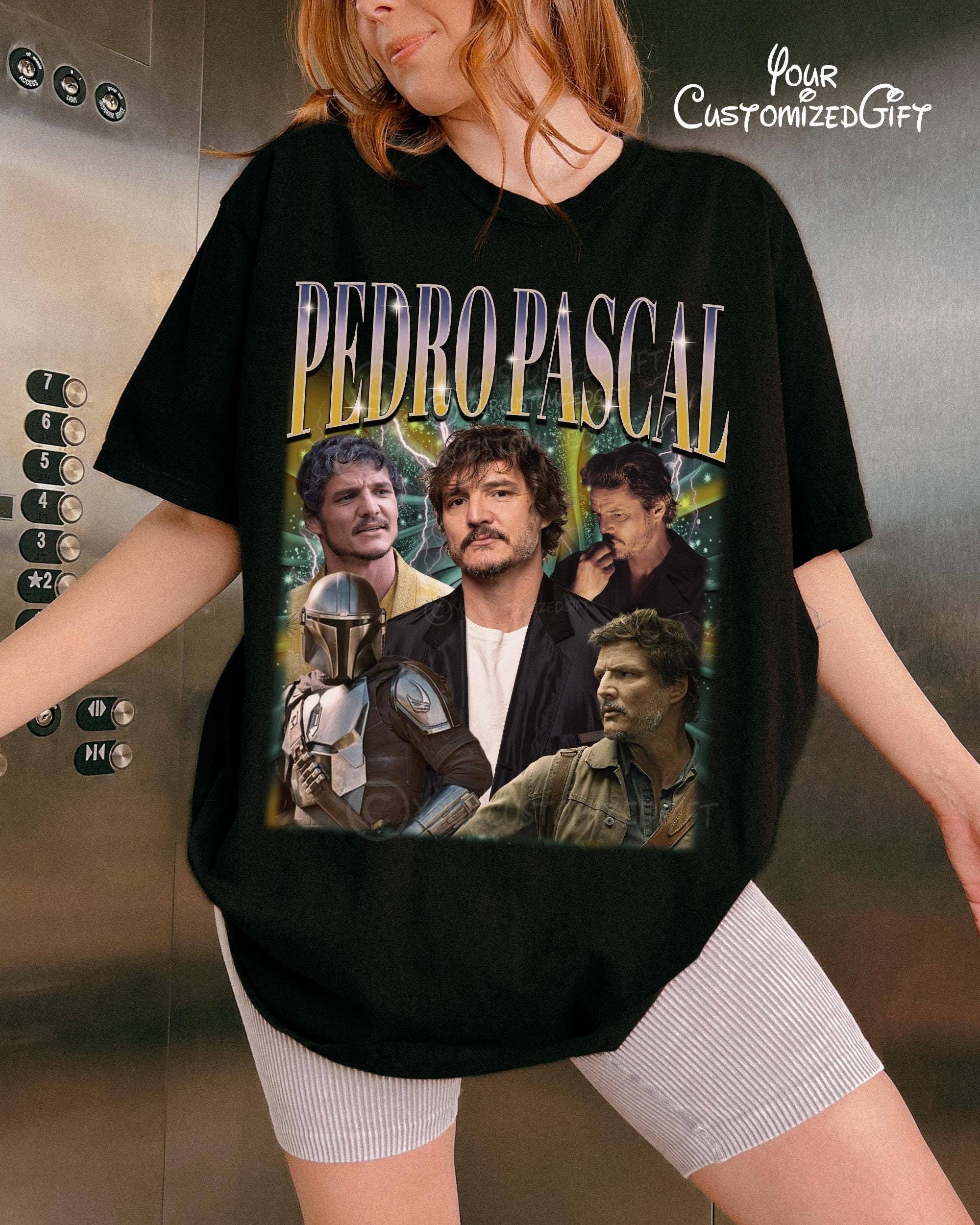 Pedro Pascal Retro Unisex T-Shirt Hoodie, Sweatshirt | PodTeesHub.com