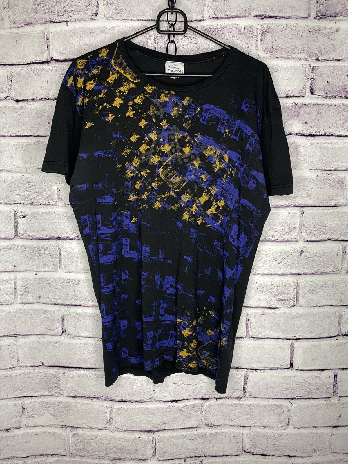 Vivienne Westwood Mens Vintage Overprint Logo Vivienne Westwood Y2k Tee Hoodie, Sweatshirt | PodTeesHub.com