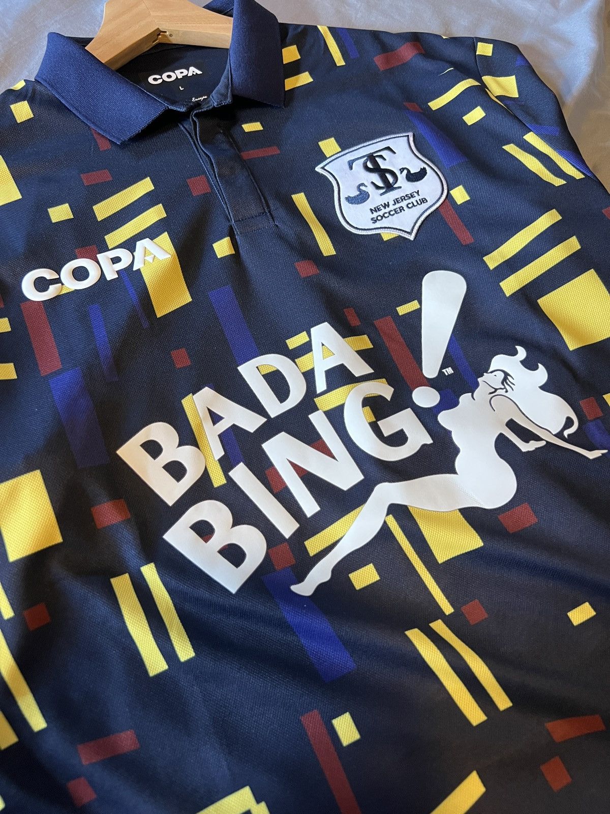 Soprano S X Bada Bing Football Shirt Hoodie, Sweatshirt | PodTeesHub.com