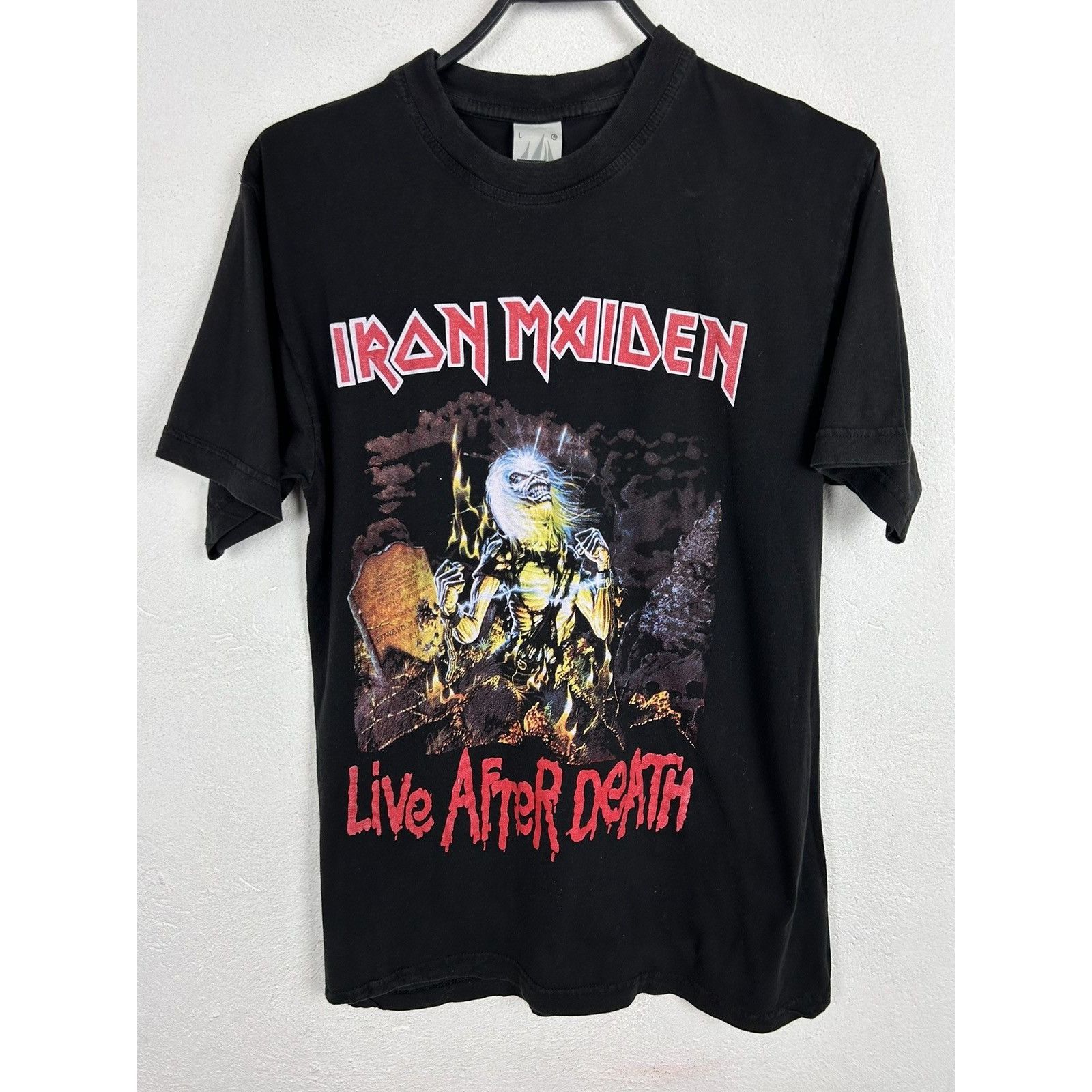 Iron Maiden X Vintage 90s Vintage Iron Maiden Live After Death Bootleg T Shirt Hoodie, Sweatshirt | PodTeesHub.com