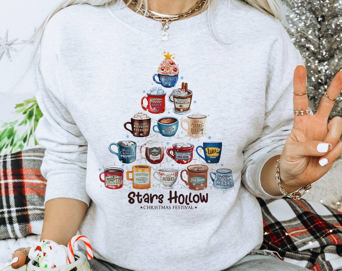 Star Hollow Christmas Tree - Gilmore Inspired Sweatshirt T-Shirts, Hoodie | PodTeesHub.com