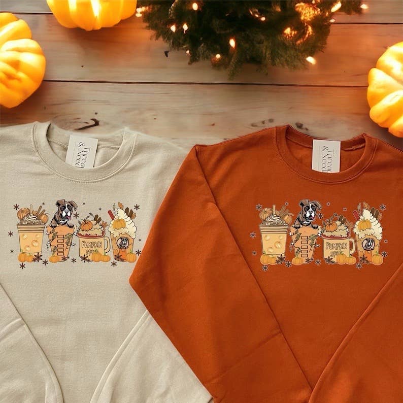 Dog Fall Sweatshirt | Dog Mom Sweatshirt T-Shirts, Hoodie | PodTeesHub.com