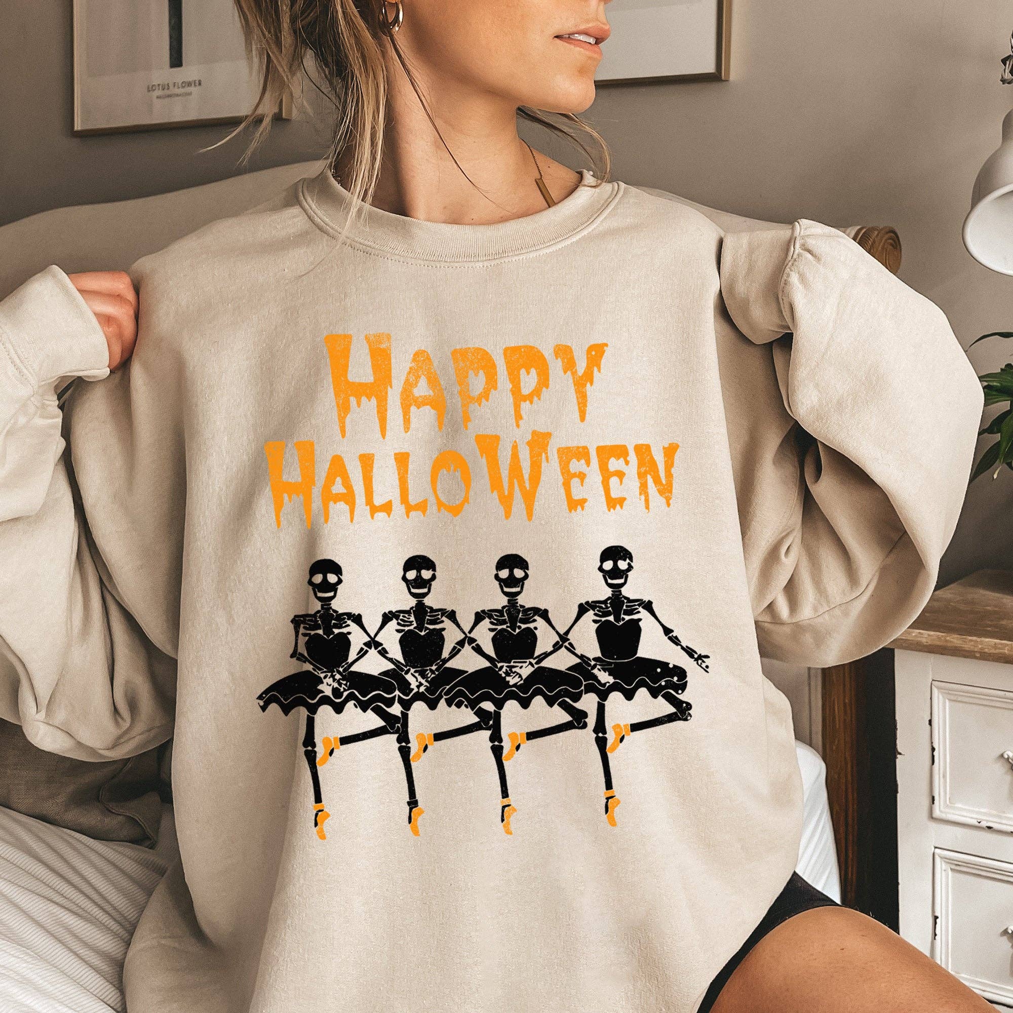 Halloween Ballerinas Sweatshirt T-Shirts, Hoodie | PodTeesHub.com