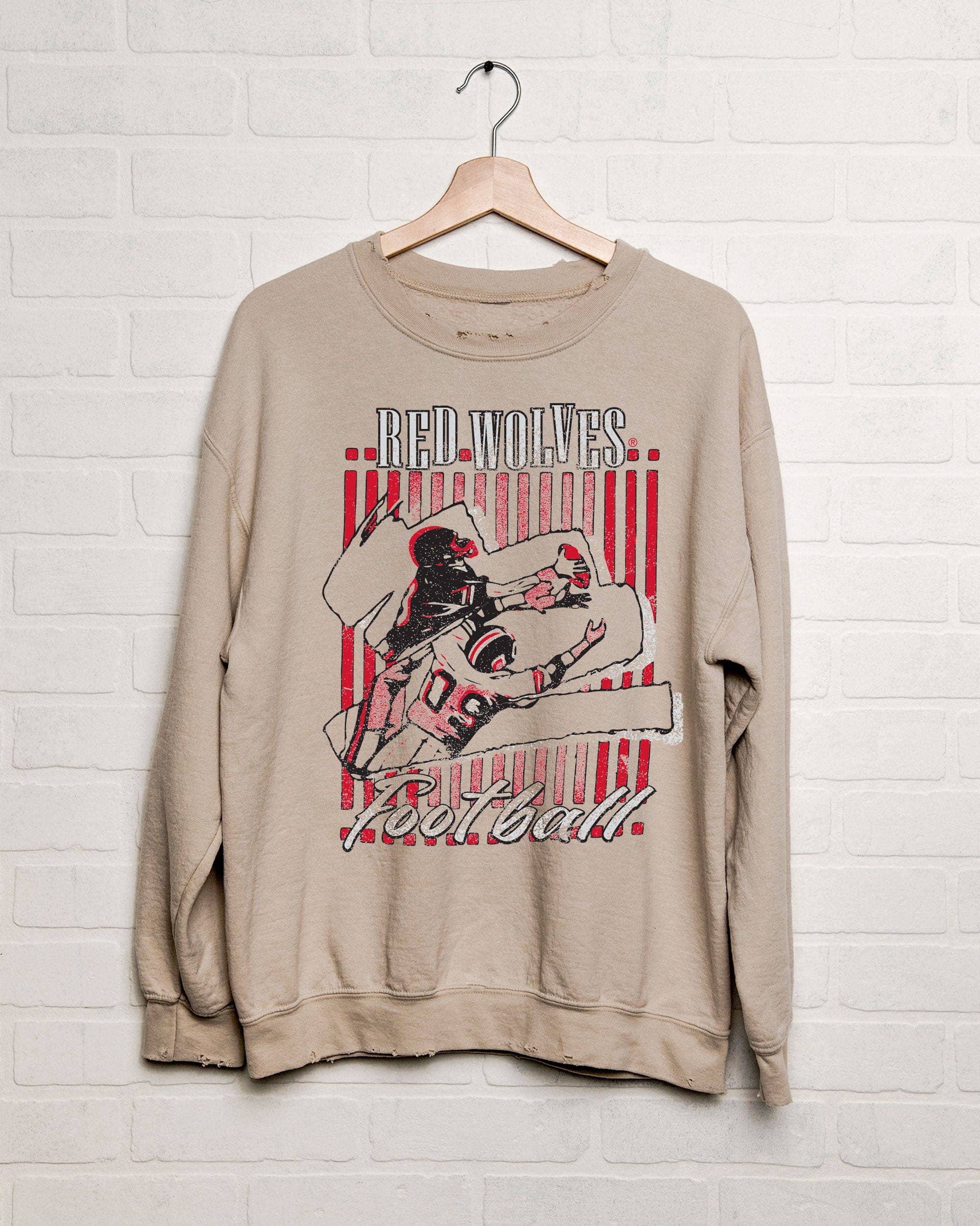 Arkansas State Red Wolves Beach Shade Thrifted Sweatshirt T-Shirts, Hoodie | PodTeesHub.com