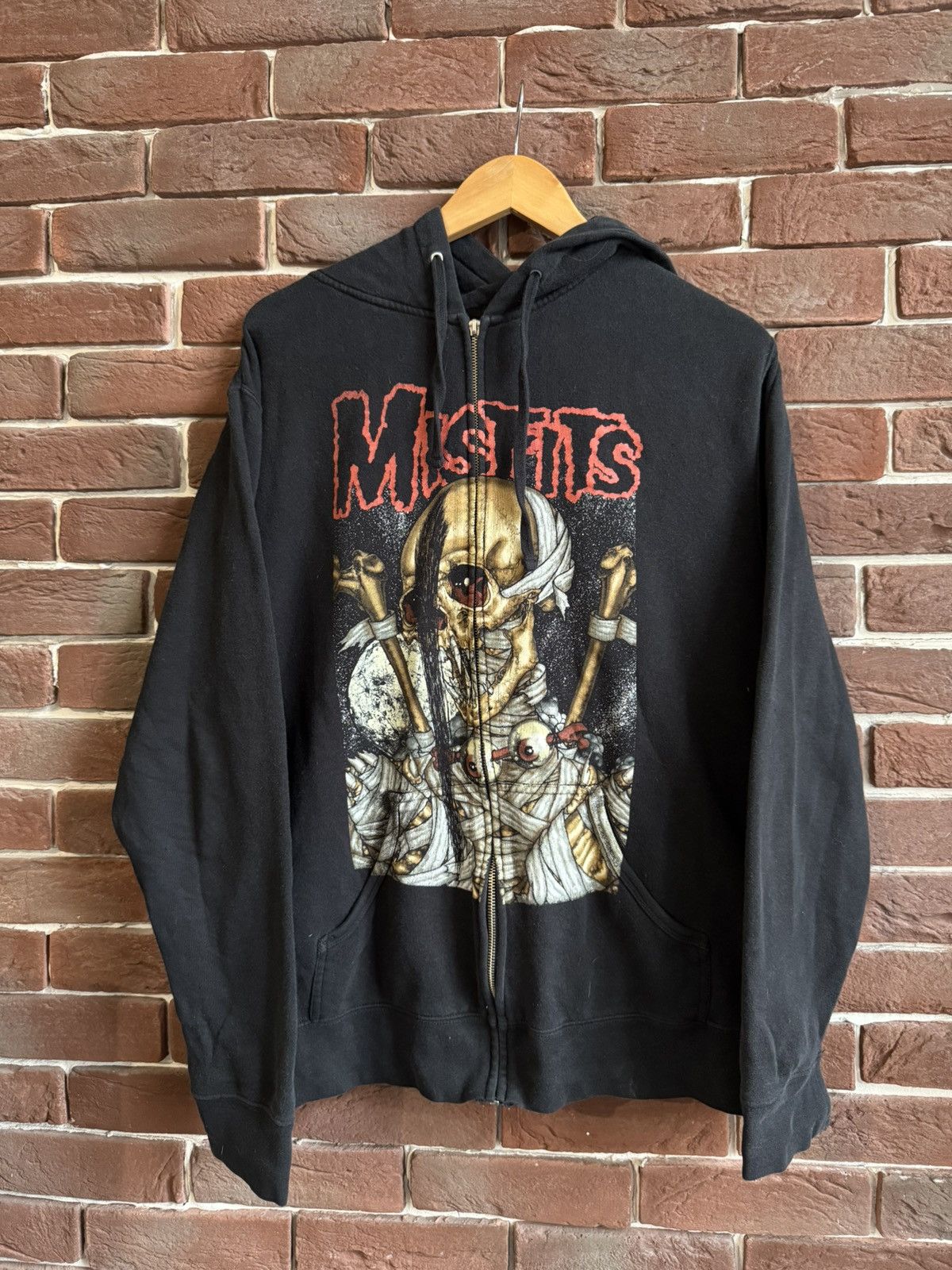 Band Tees Rare Vintage 90s Misfits Pushead Hardcore Punk Band Hoodiel Hoodie, Sweatshirt | PodTeesHub.com