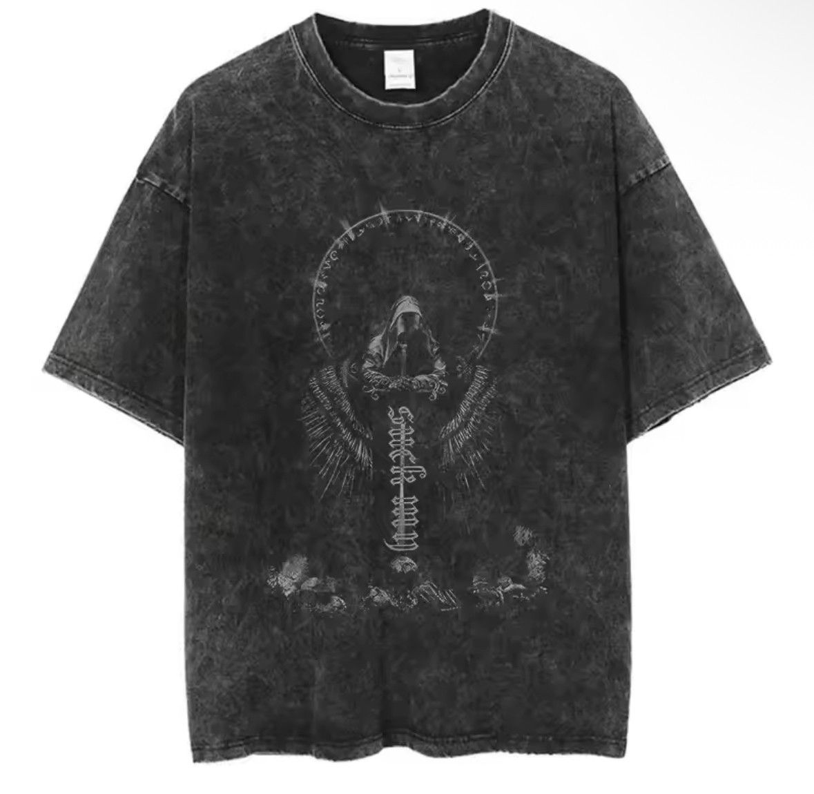 Other Y2k Vintage Punk Skull Sword Washed T Shirt Hoodie, Sweatshirt | PodTeesHub.com