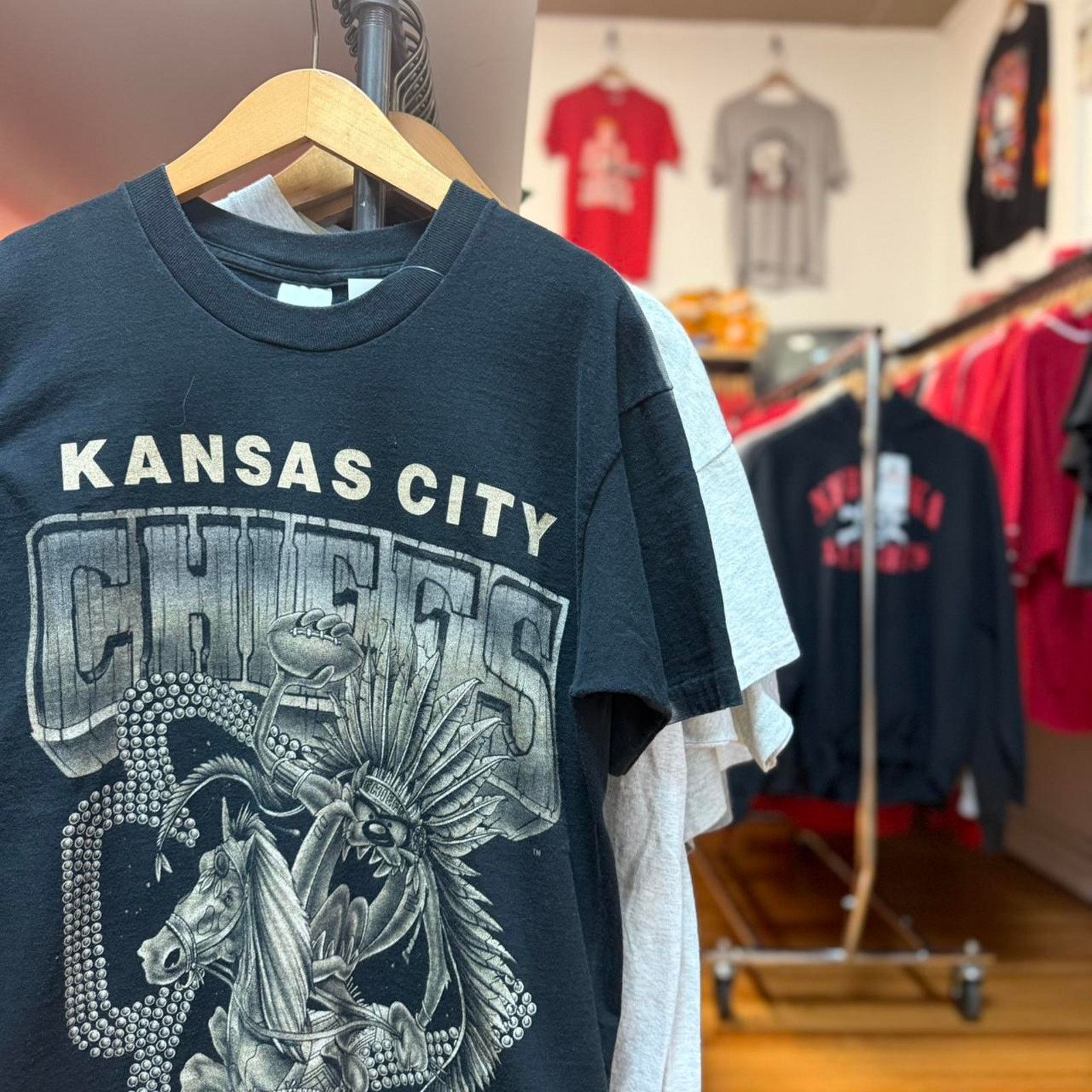 Vintage 90s Kansas City Chiefs Taz Sports T Shirt Hoodie, Sweatshirt | PodTeesHub.com