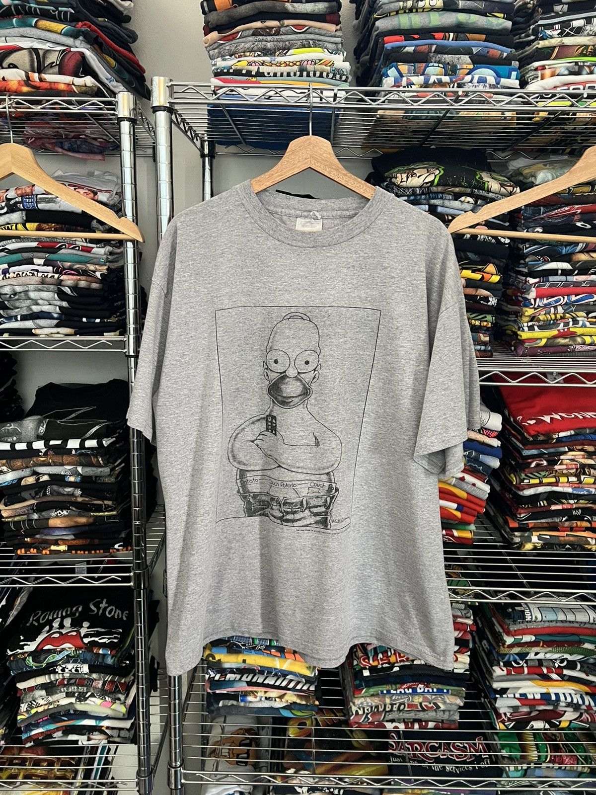 The Simpsons 1994 Homer Couch Potato Calvin Klein Parody Tee Hoodie, Sweatshirt | PodTeesHub.com