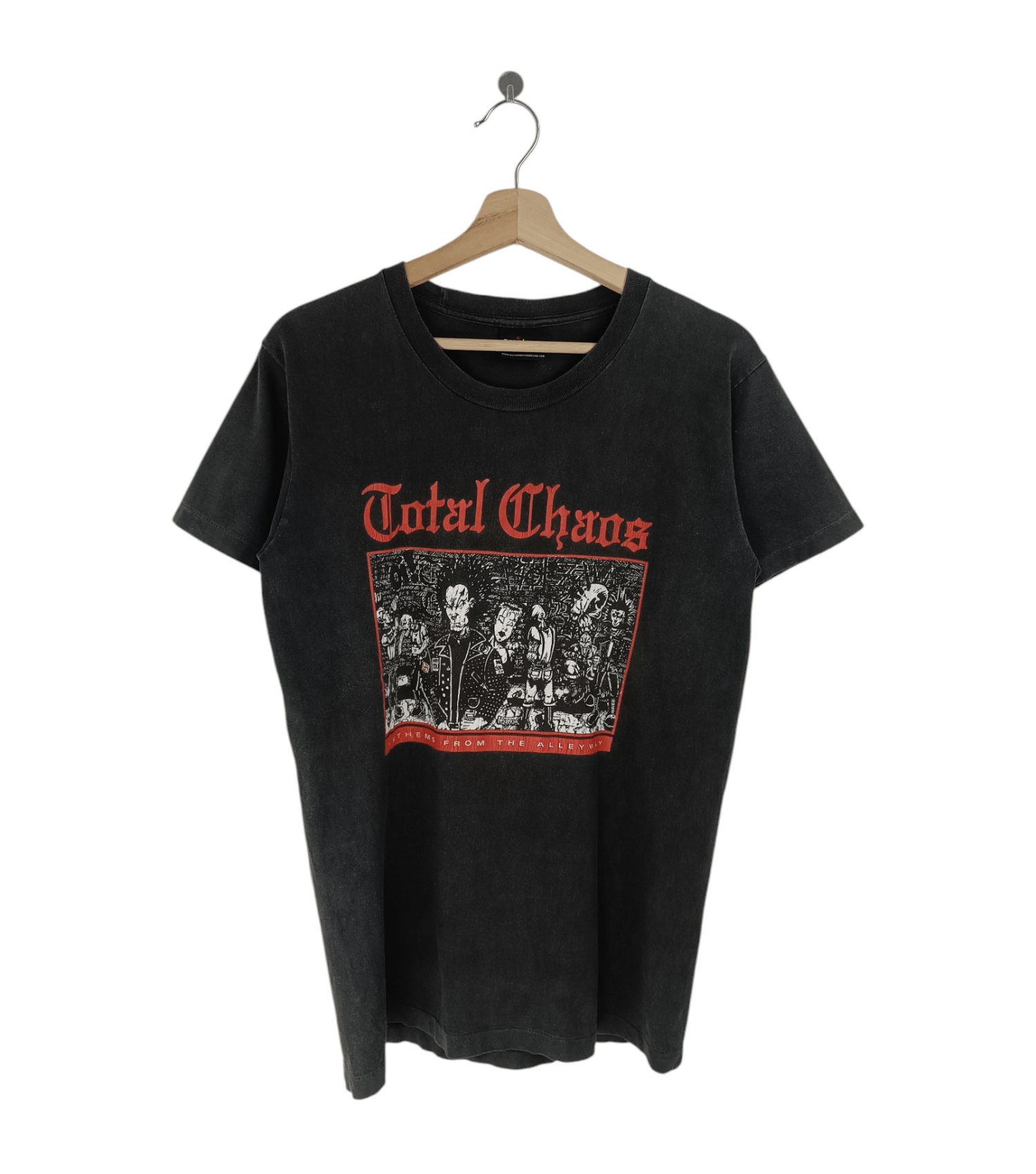 Band Tees Thrashed Faded Vintage 90 S Total Chaos Anthem Hardcore Punk Hoodie, Sweatshirt | PodTeesHub.com