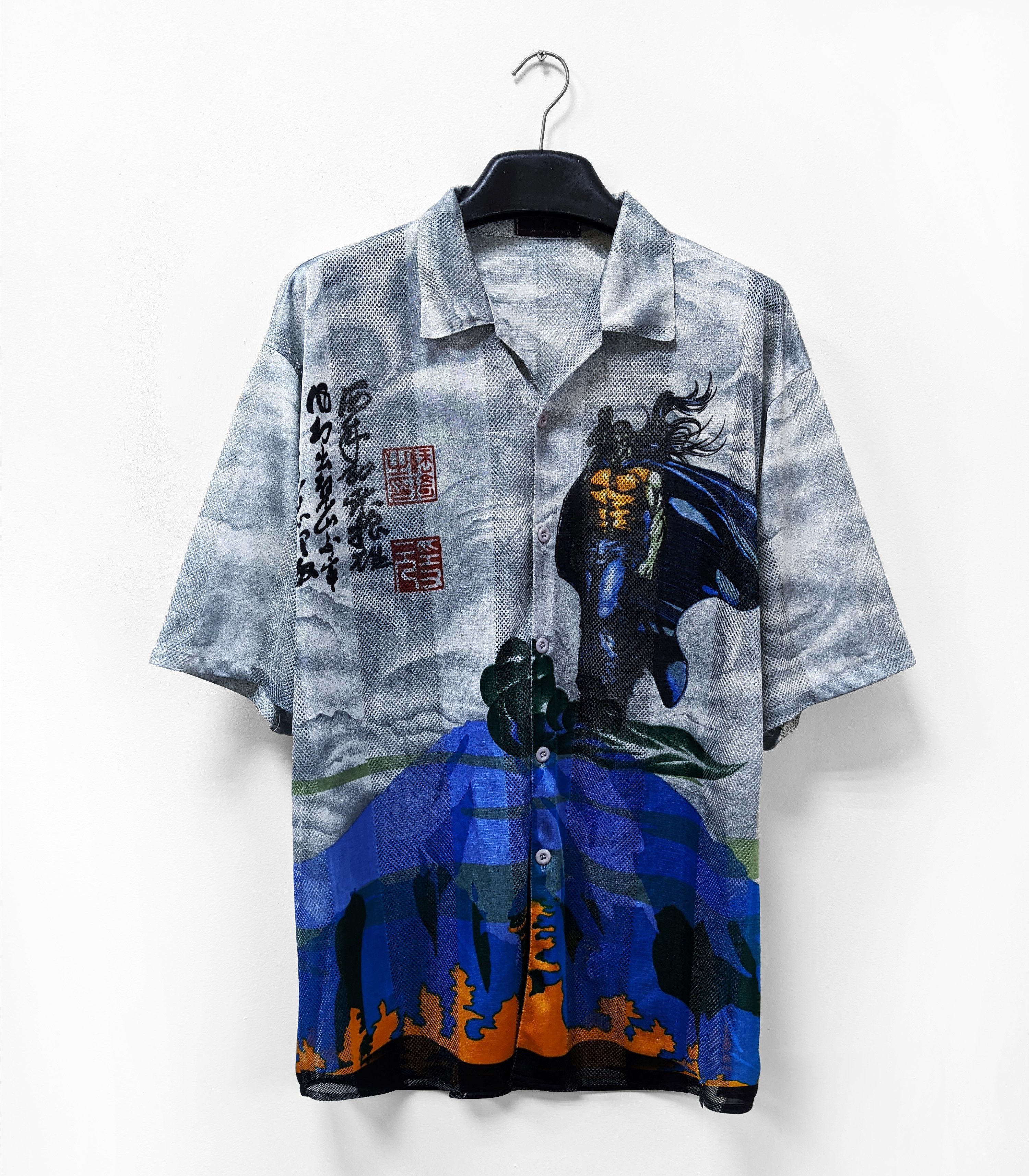 Vintage Anime Shirt Mesh Y2 Kprinted Hoodie, Sweatshirt | PodTeesHub.com