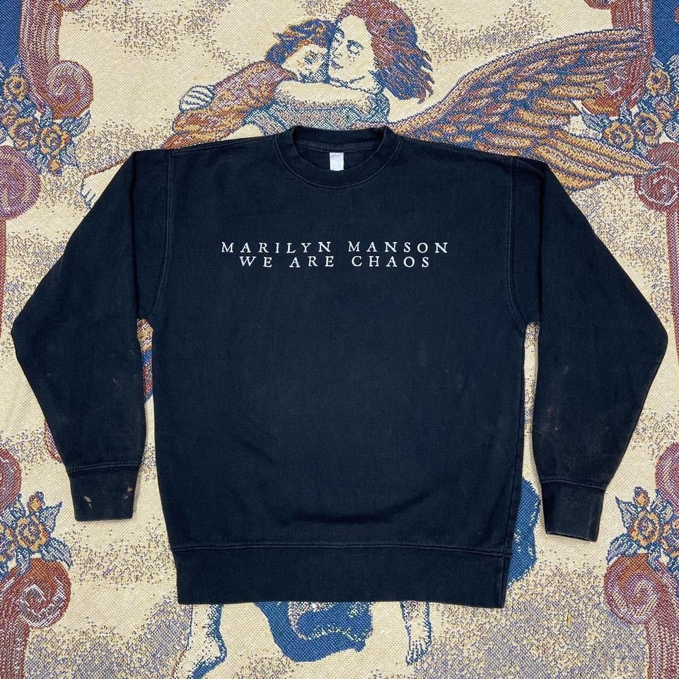 Marilyn Manson X Vintage Marilyn Mason We Are Chaos Sweatshirt T-Shirts, Hoodie | PodTeesHub.com