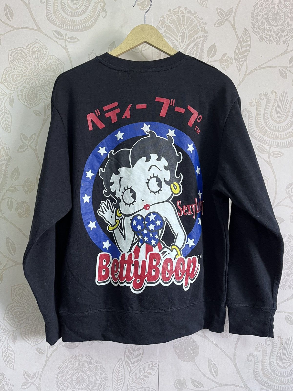 Japanese Brand X Vintage Vintage Betty Boop Big Logo Japan Anime Jumper Sweatshirt T-Shirts, Hoodie | PodTeesHub.com
