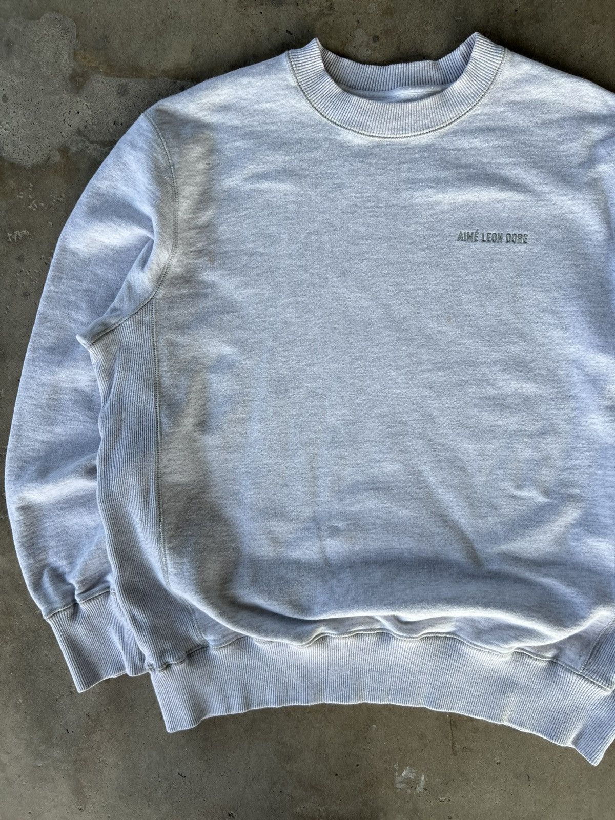 Aime Leon Dore Rare Aime Leon Dore Grey Essential Sweatshirt Crewneck T-Shirts, Hoodie | PodTeesHub.com