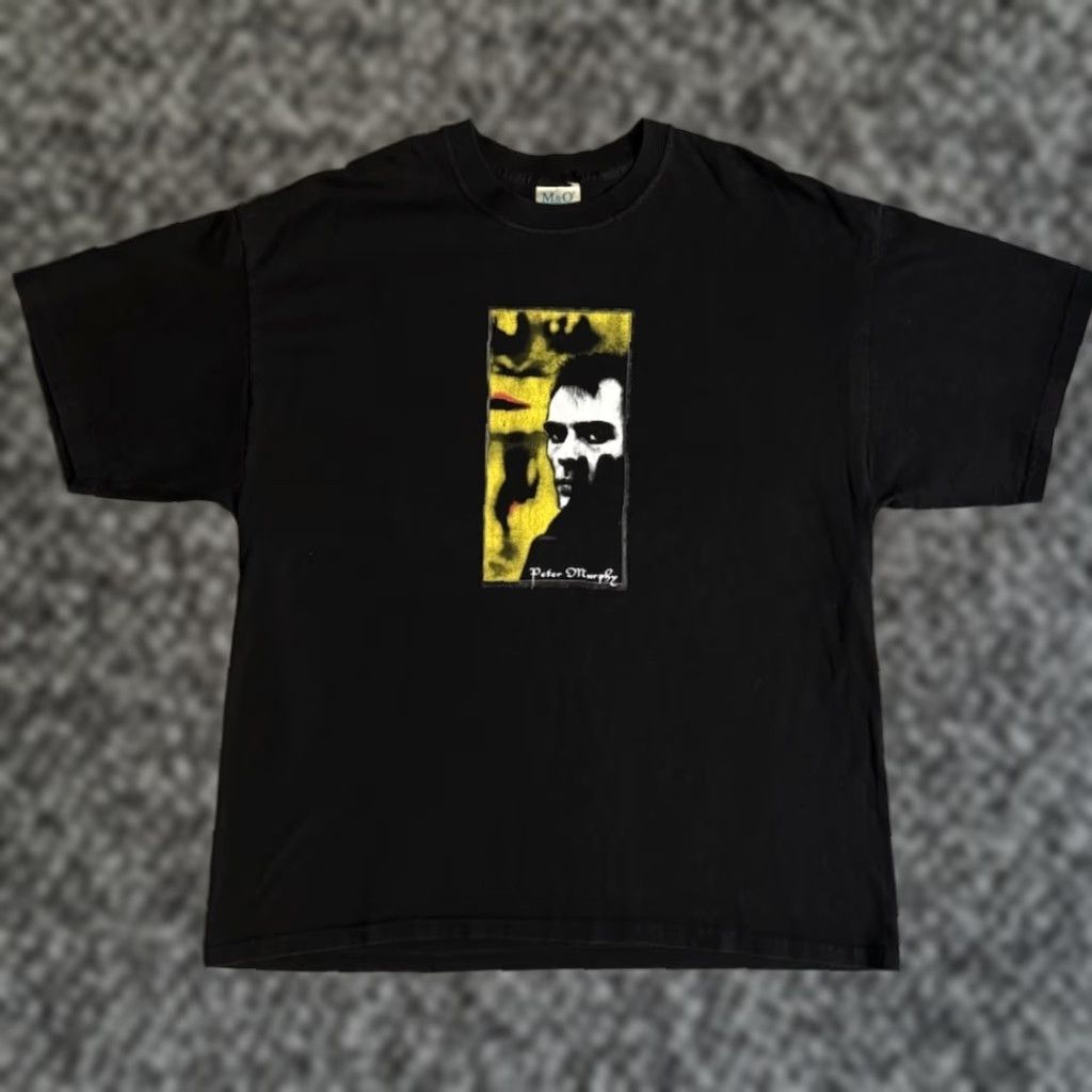Vintage Peter Murphy T Shirt Xl Black Graphic Print Crew Neck Short Sleeve Unisex Adults 200 Hoodie, Sweatshirt
