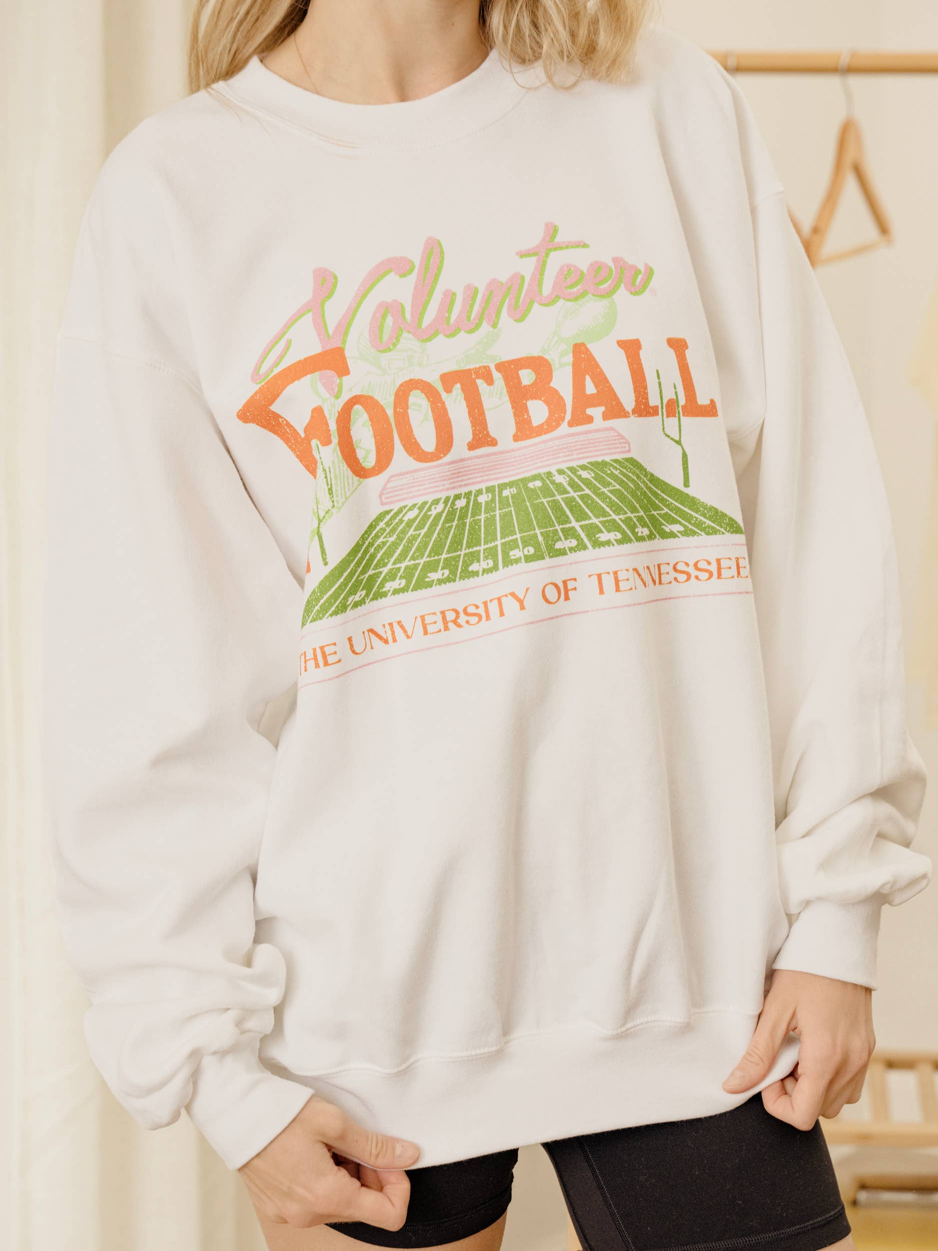 Tennessee Volunteers Vols Football Field White Sweatshirt T-Shirts, Hoodie | PodTeesHub.com