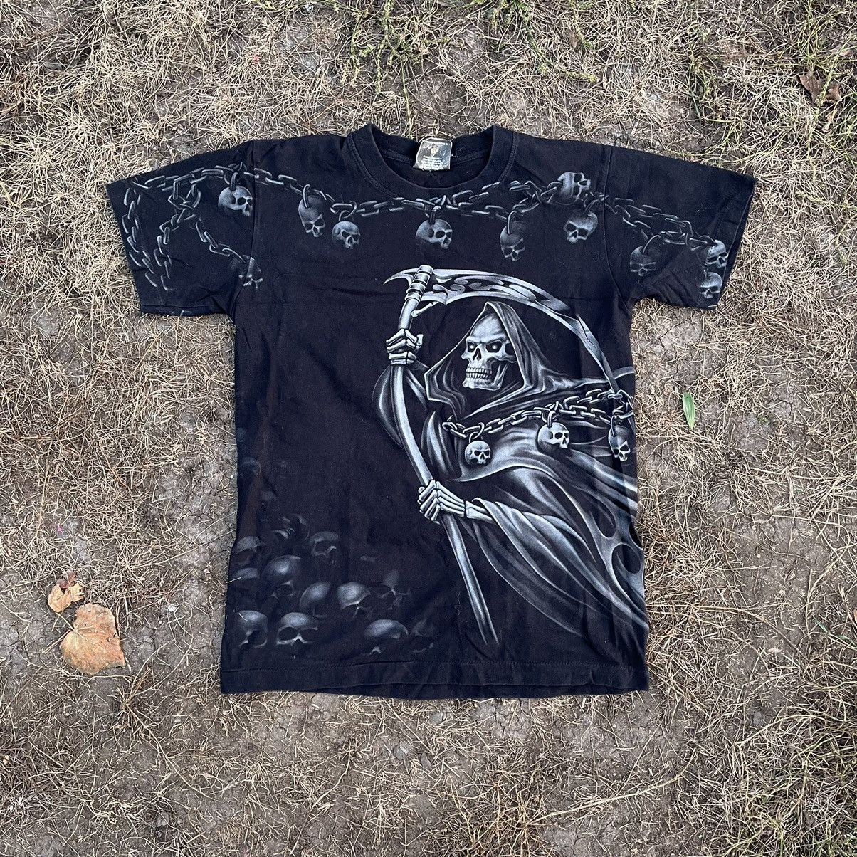 Vintage Y2k Skulls Dead Face Horror Tee Scream Paranoia 90s Hoodie, Sweatshirt | PodTeesHub.com