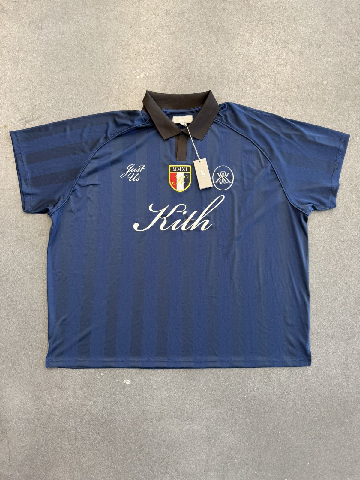 Ss24 Kith Shadow Stripe Marcel Soccer Jersey T-Shirts, Hoodie, Sweatshirt | PodTeesHub.com