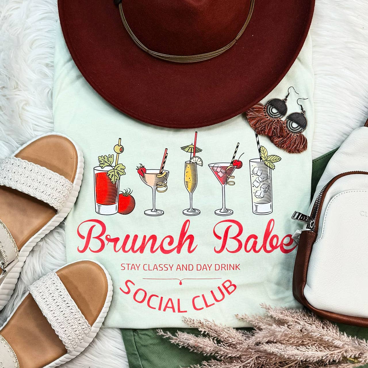 Brunch Babe Social Club Everyday Tee Hoodie, Sweatshirt | PodTeesHub.com
