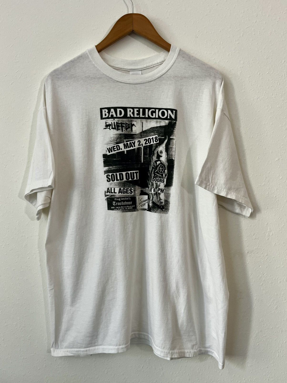 Band Tees Bad Religion 2018 Tour T Shirt Punk Rock Band Shirt Size Xl Hoodie, Sweatshirt | PodTeesHub.com